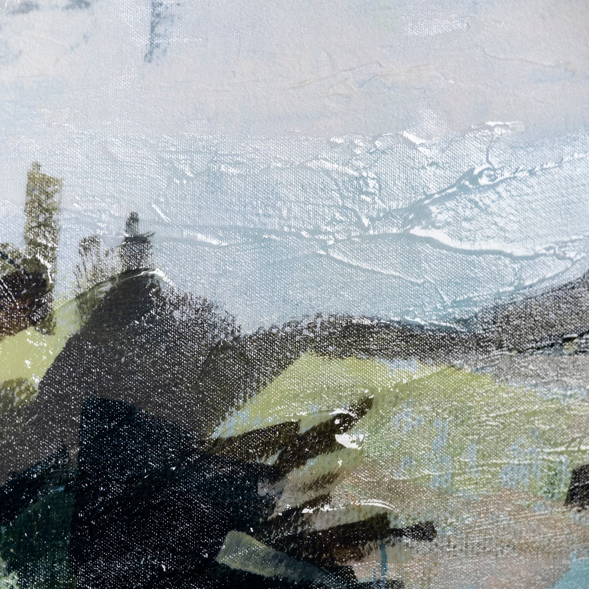 Vista II by Mercana Studio a Hand Embellished Textured Canvas — product photograph
