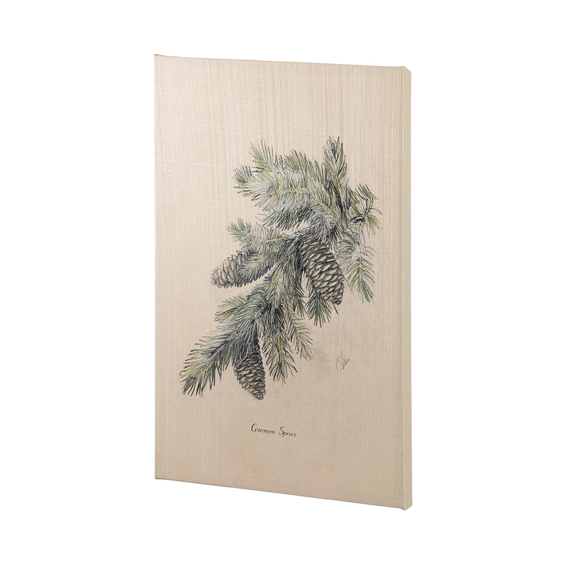 Evergreen collection IV by Victoria a Hand Embellished Textured Canvas — product photograph
