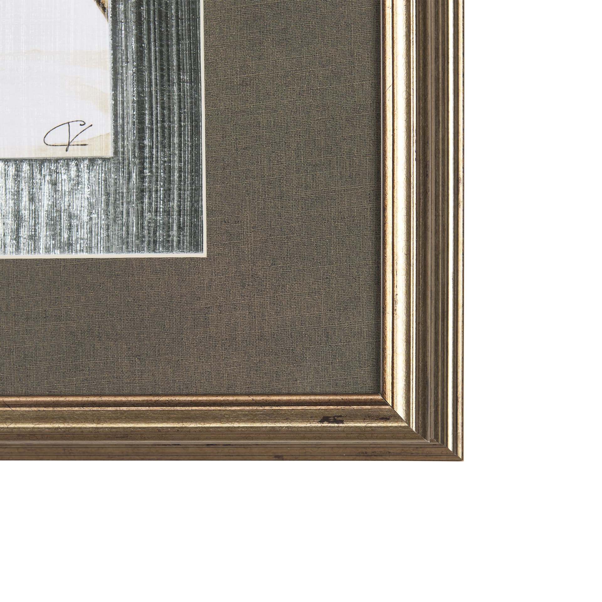 Vintage Car Picture I by Mercana Studio Hand Embellished Textured Framed Art Print Matted under Glas — product photograph