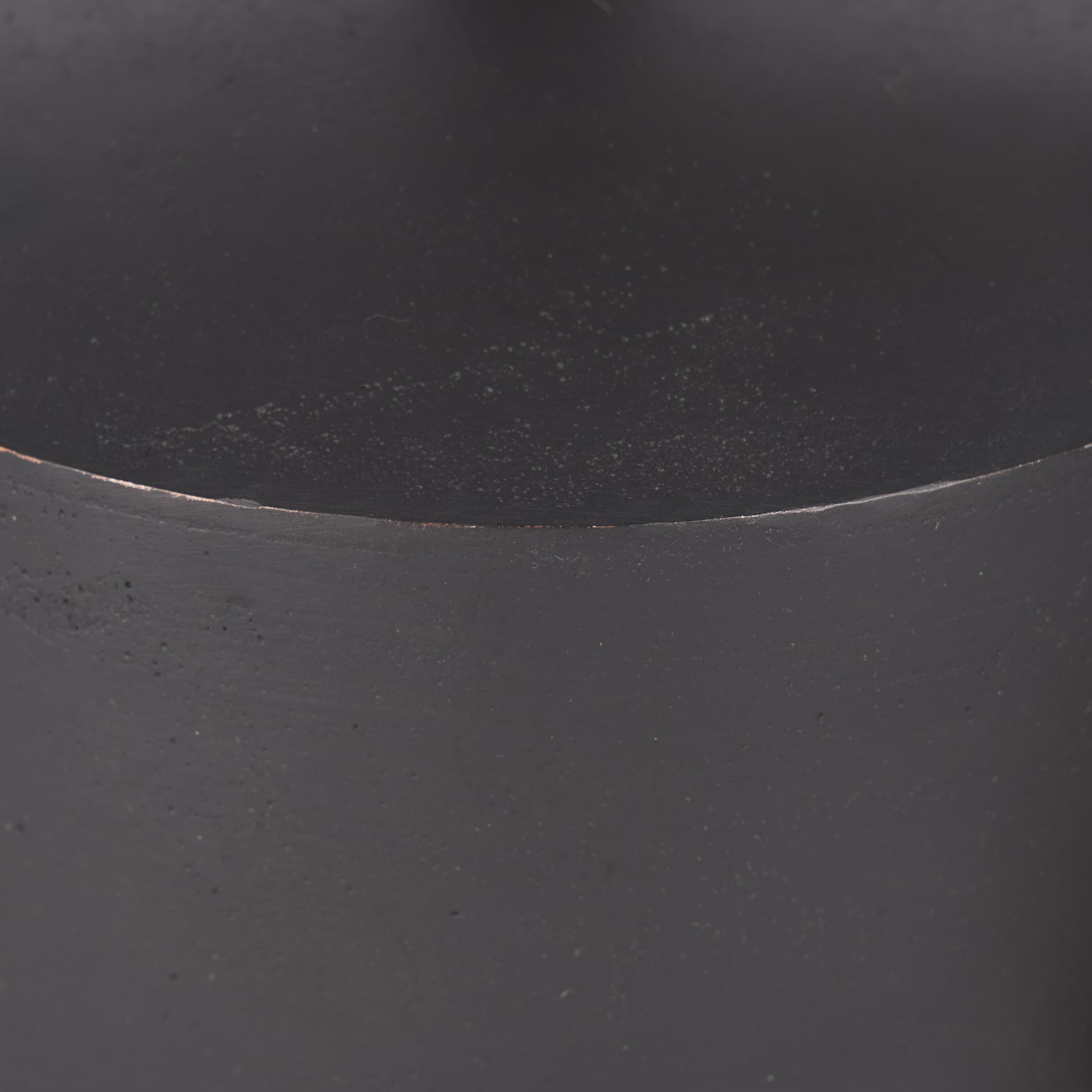 Quincy Large Matte Black Metal Decorative Bell Object — product photograph