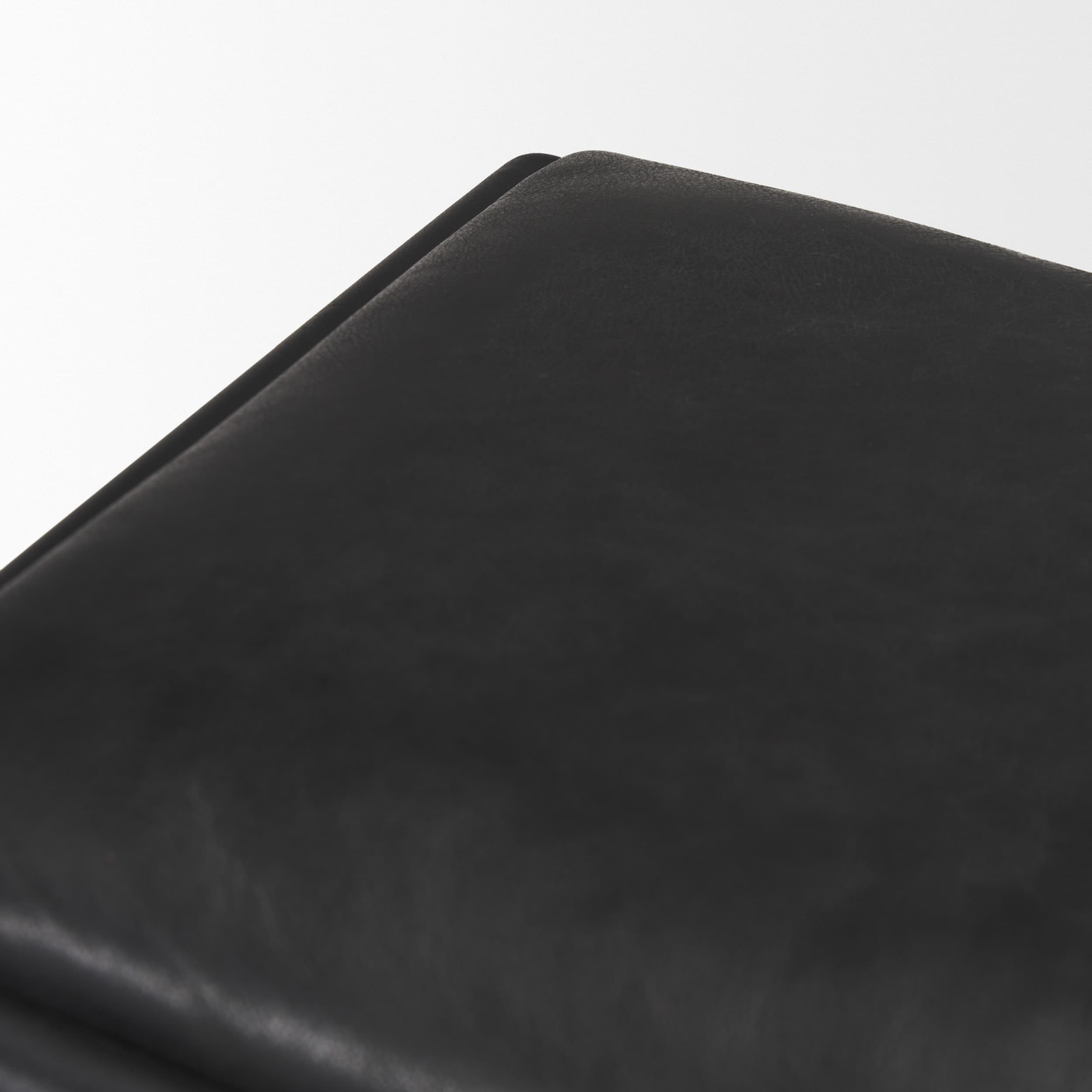 Taniel Backless 27.25in Seat Counter Stool | Black Leather w/ Metal — product photograph