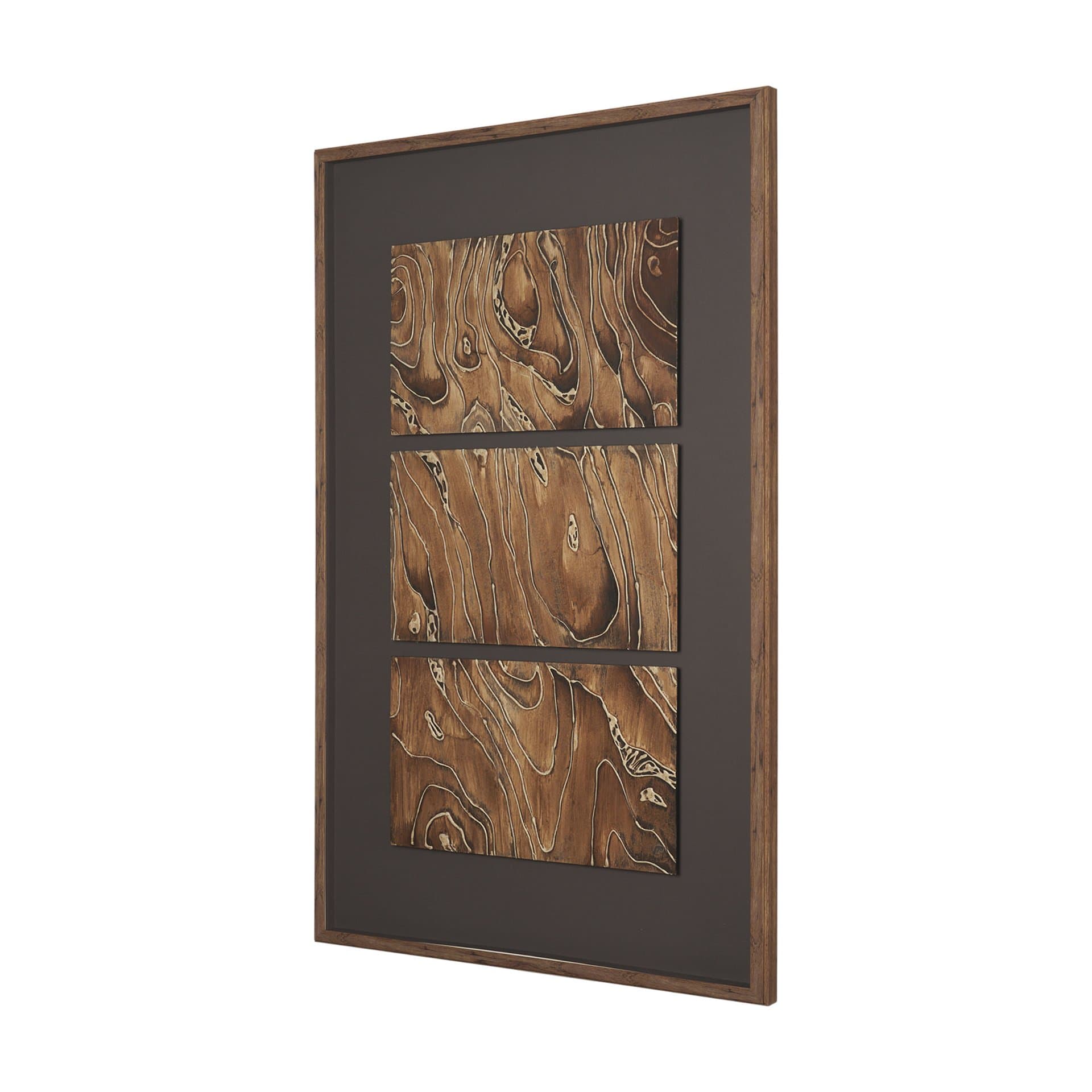 Forest Topography by Mercana Studio Handmade Original Framed Artwork Matted under Glass — product photograph