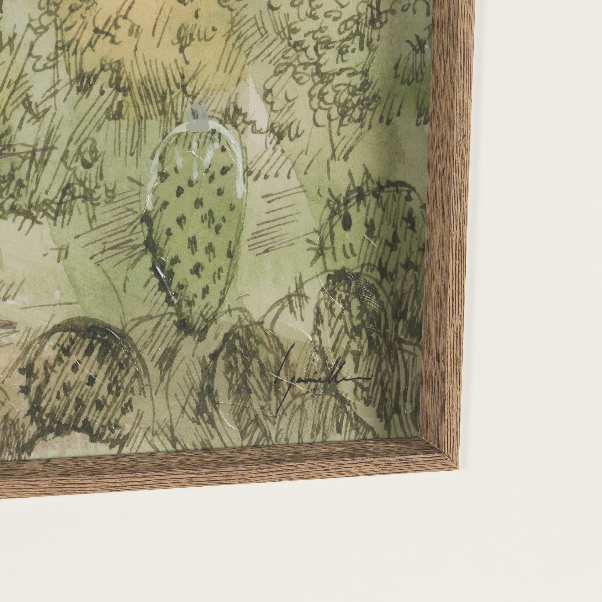 Red Rock Country I by Mercana Studio Hand-Embellished Framed Artwork Matted under Glass — product photograph