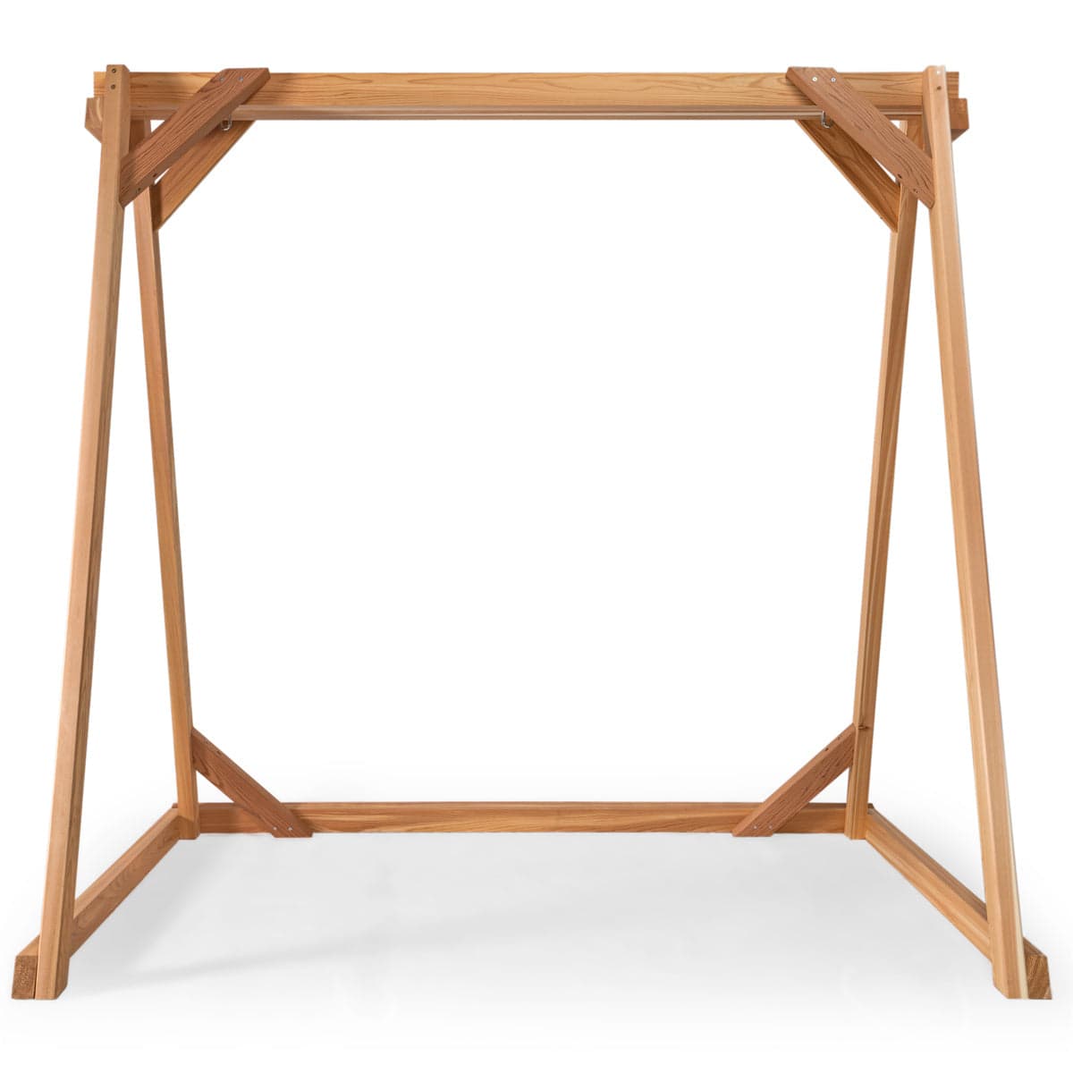 6-Ft A-Frame Cedar Garden Swing Stand — product photograph