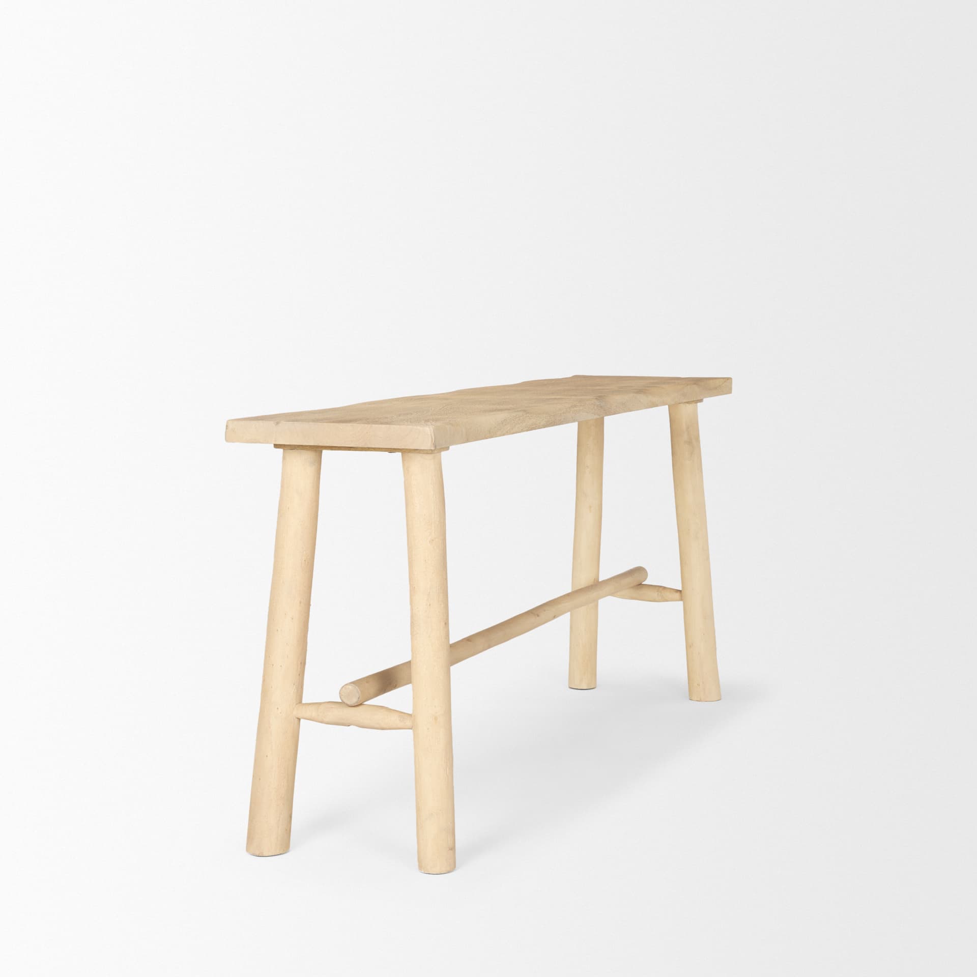 Sekou Light Brown Wooden Craftsman Console Table — product photograph