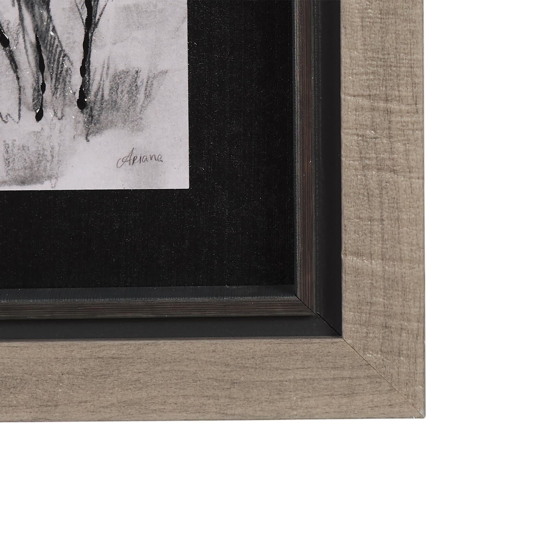 Countryside Sketches I by Ariana a Hand Embellished Textured Framed Art Print — product photograph