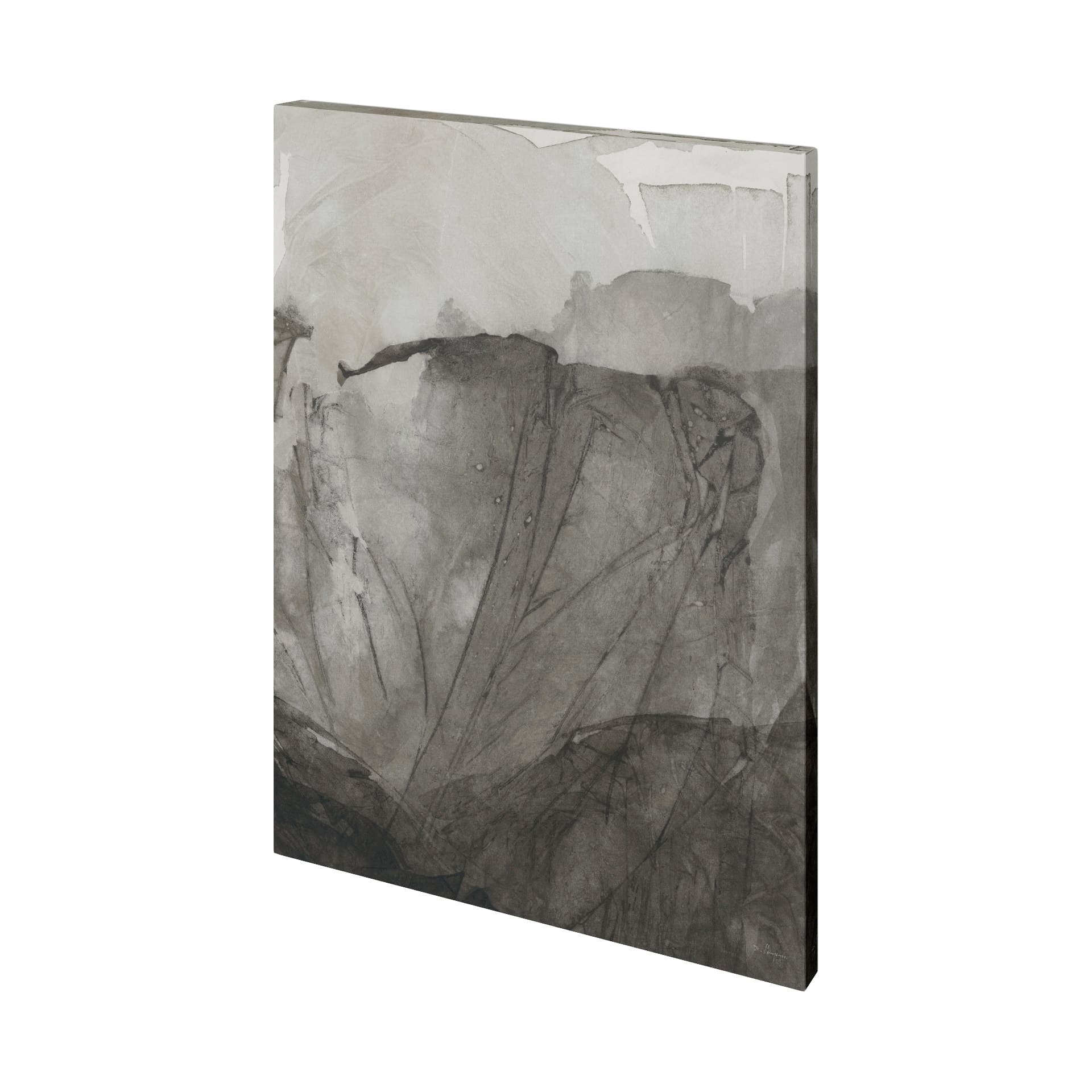 Rising Ridge II by Mercana Studio a Hand Embellished Textured Canvas — product photograph