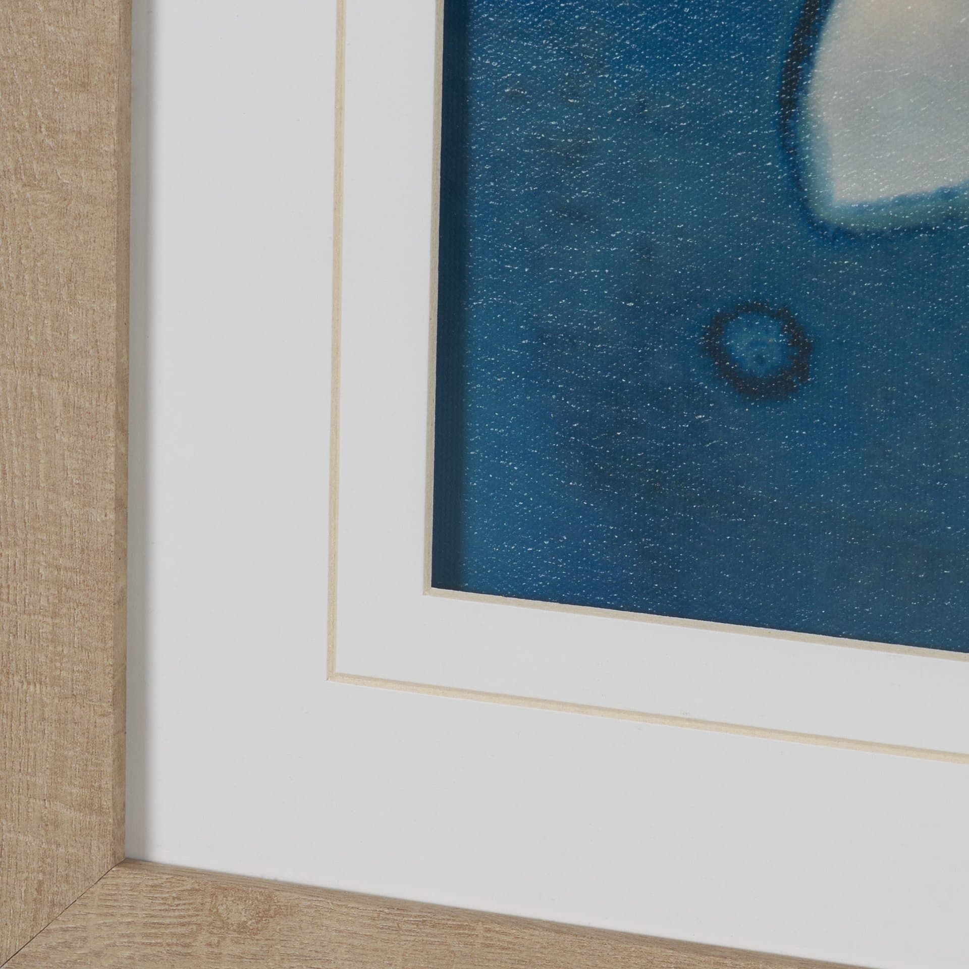 Rainy Day by Liz St. Andre Hand-Embellished Textured Framed Artwork Matted under Glass — product photograph