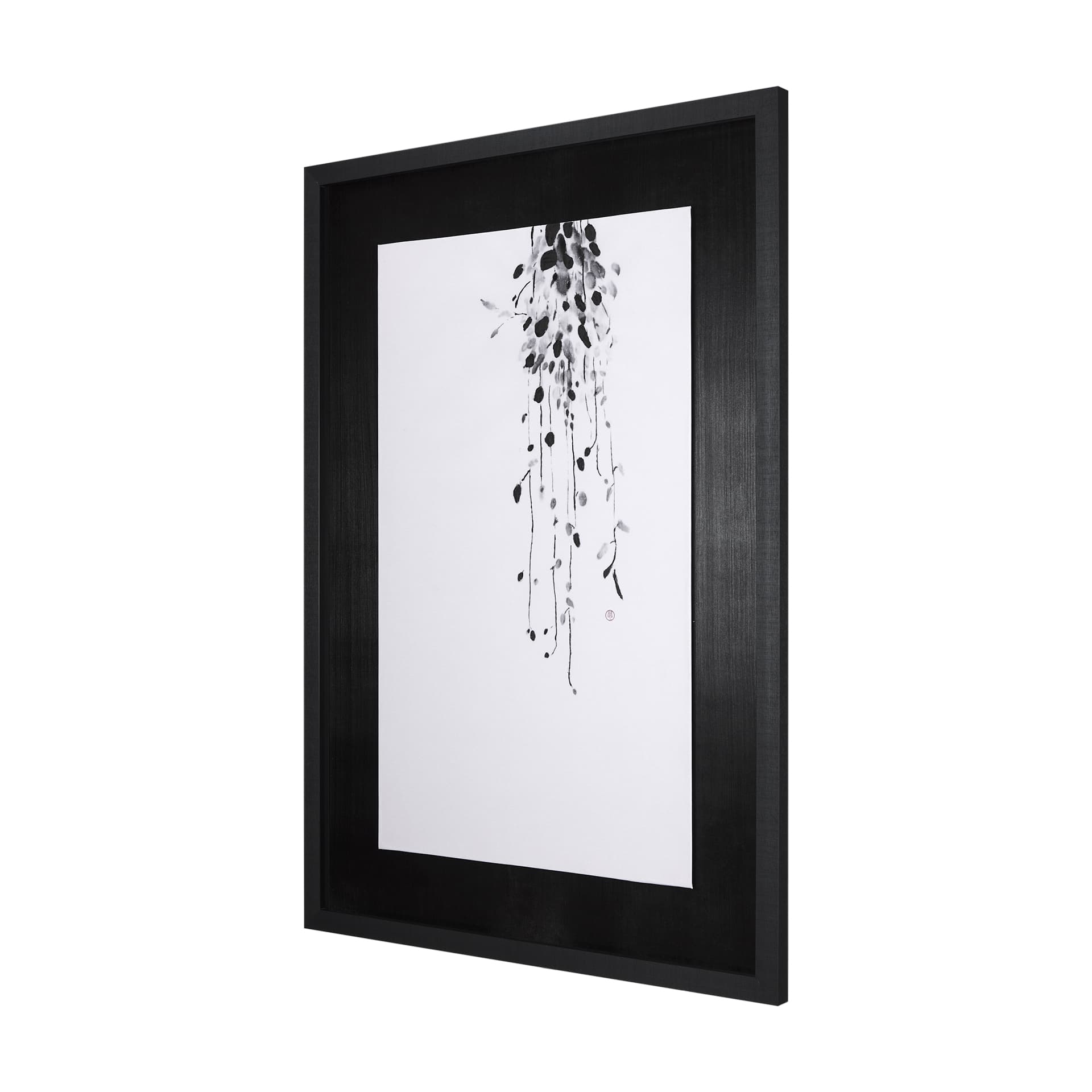 Hanging Vines by Mercana Studio a Hand Embellished Textured Framed Art Print — product photograph