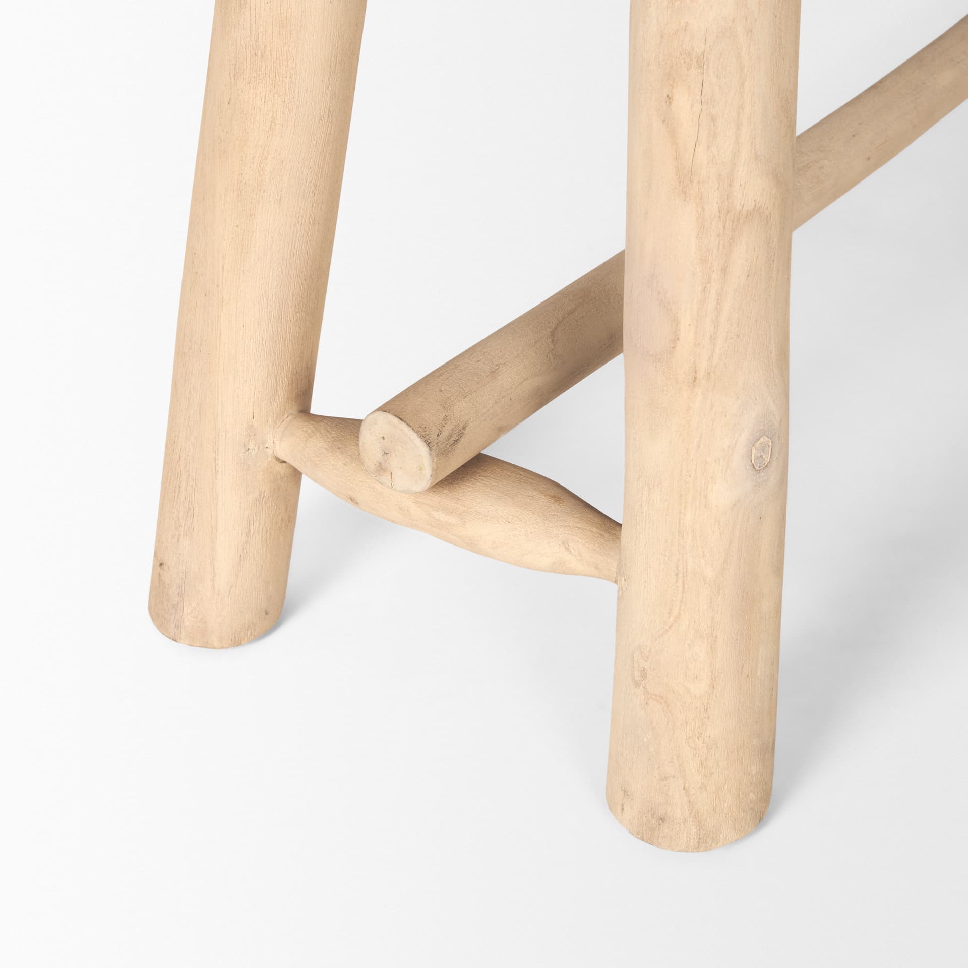 Sekou Light Brown Wooden Craftsman Bench — product photograph
