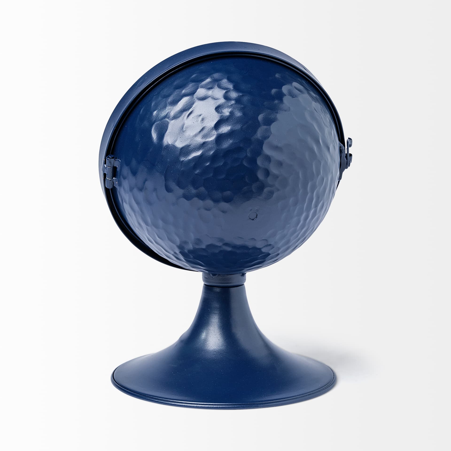 Weymouth Blue Metal Glass Dome Table Clock — product photograph