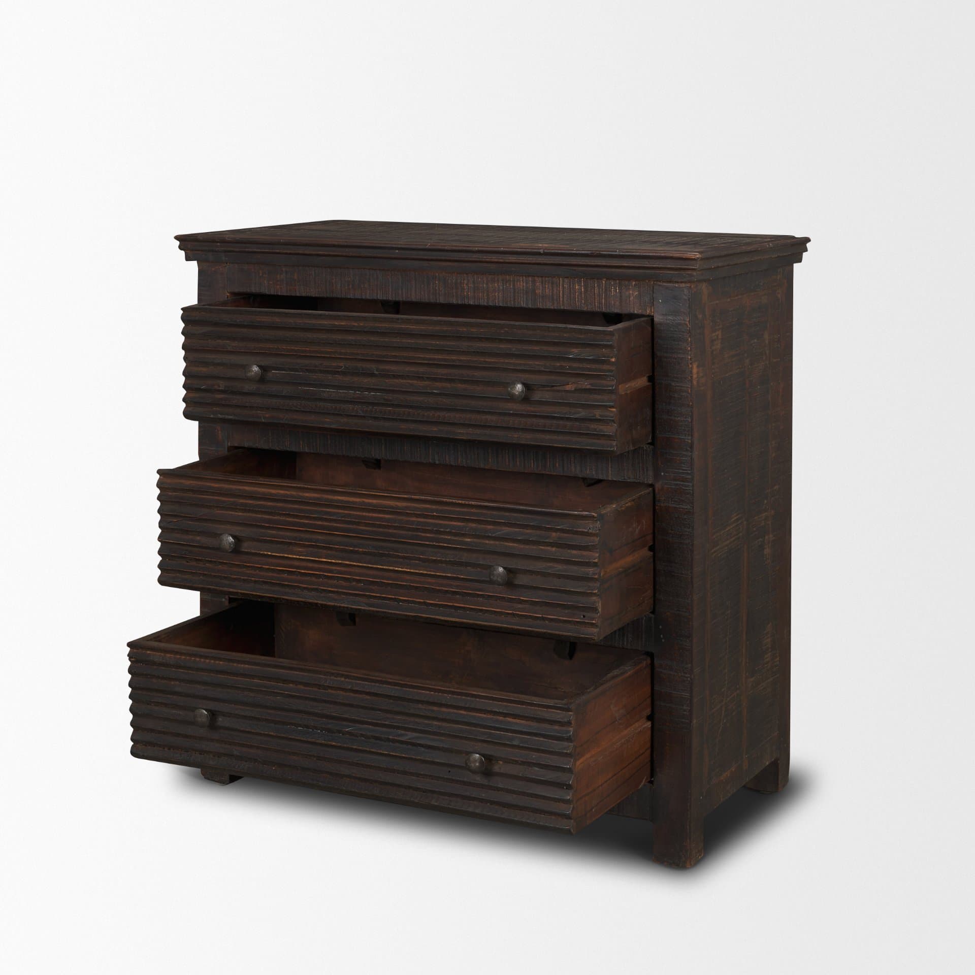 Rhett Reclaimed Wood 3 Drawer Cabinet — product photograph