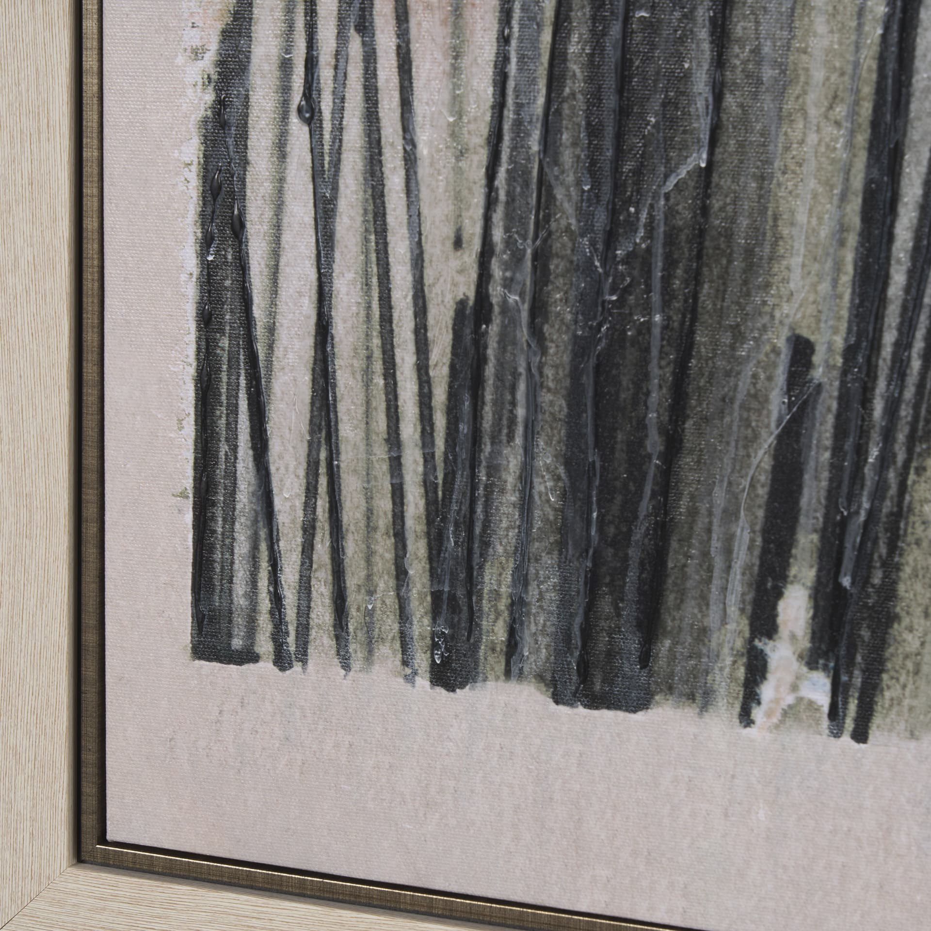 Strand by Mercana Studio a Hand Embellished Textured Framed Canvas — product photograph