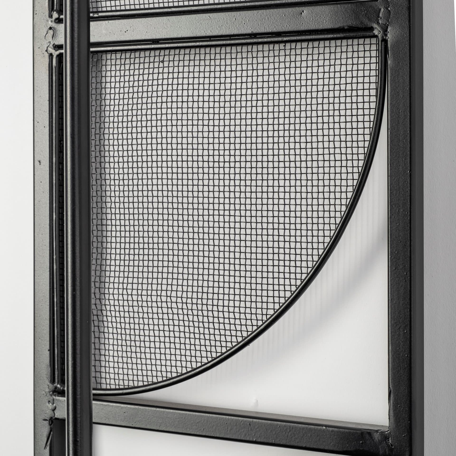 Navin 10x46.5 Black Metal Body White Fabric Shade Rectangular Wall Sconce — product photograph