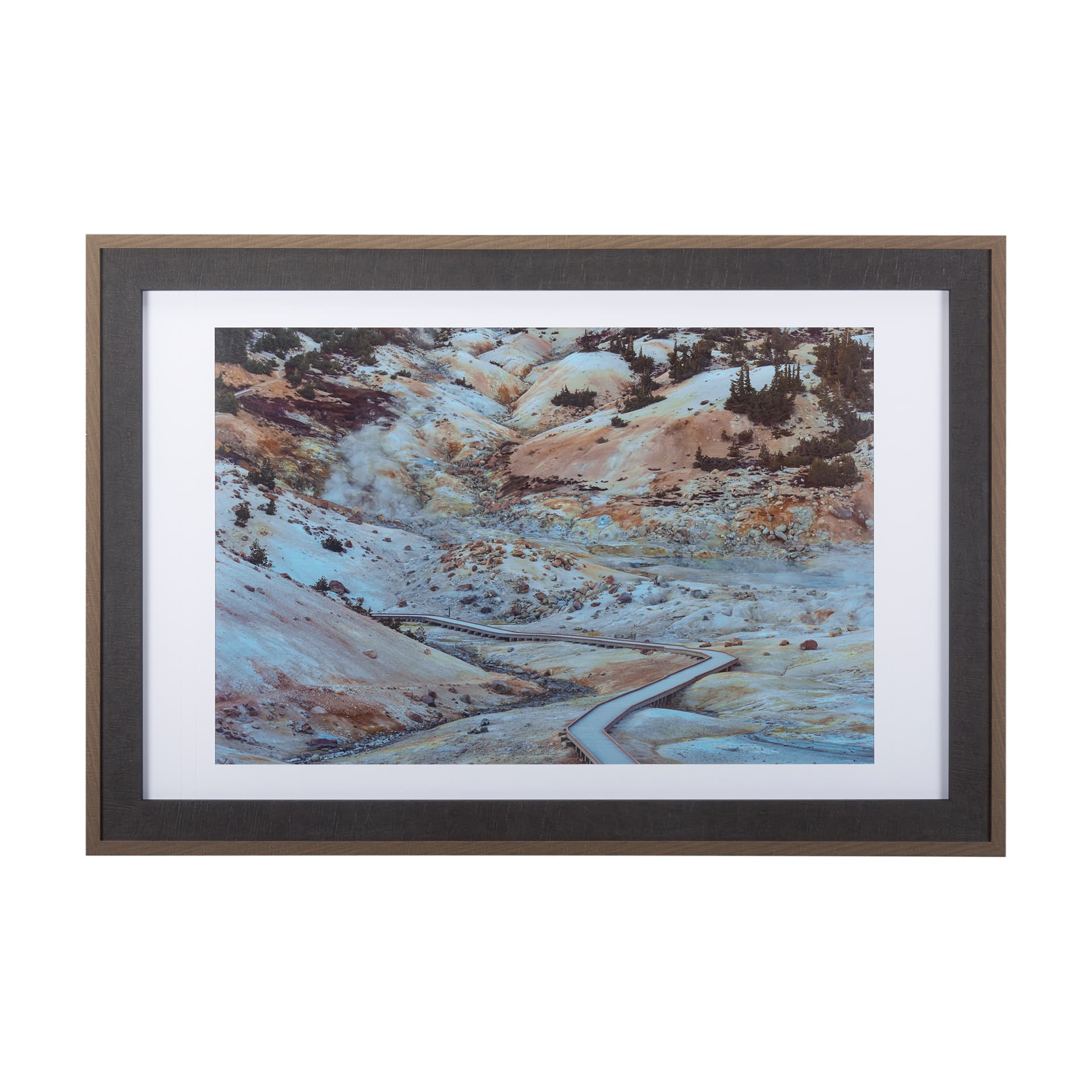 LassenVP by Chad Mackay a Framed Art Print Matted under Glass — product photograph