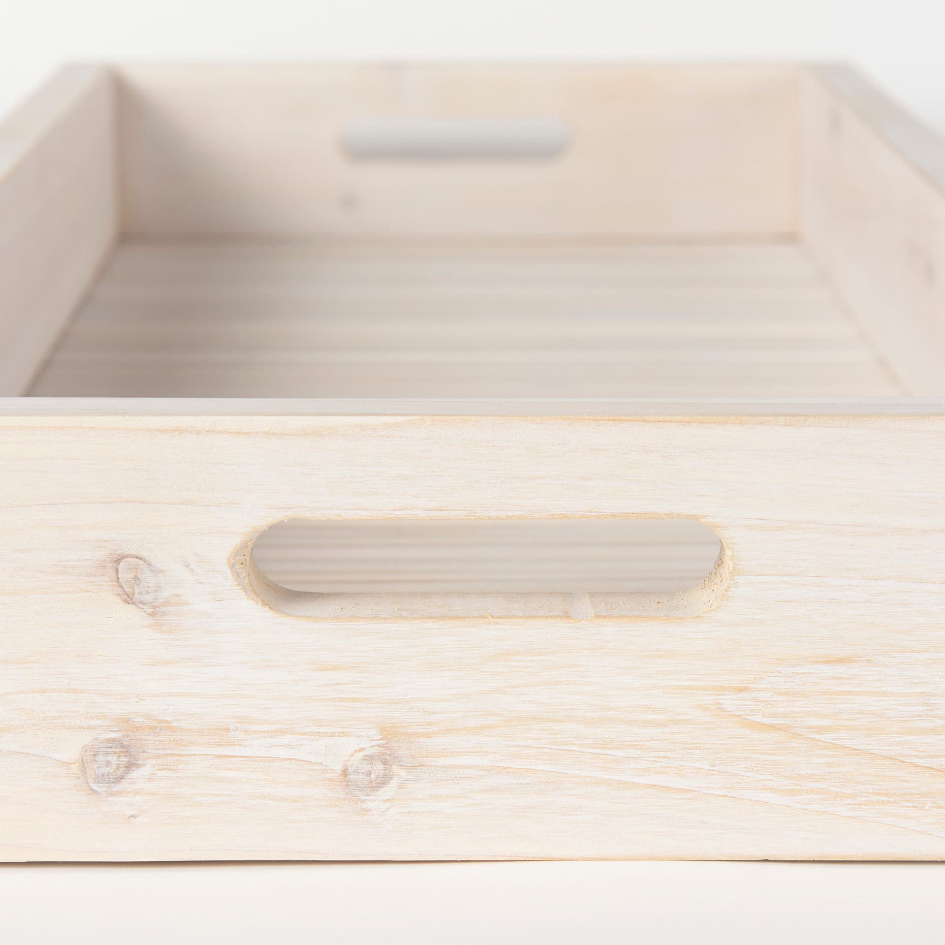 Horatio 28L x 12W Natural Wood Rectangular Serving Tray — product photograph