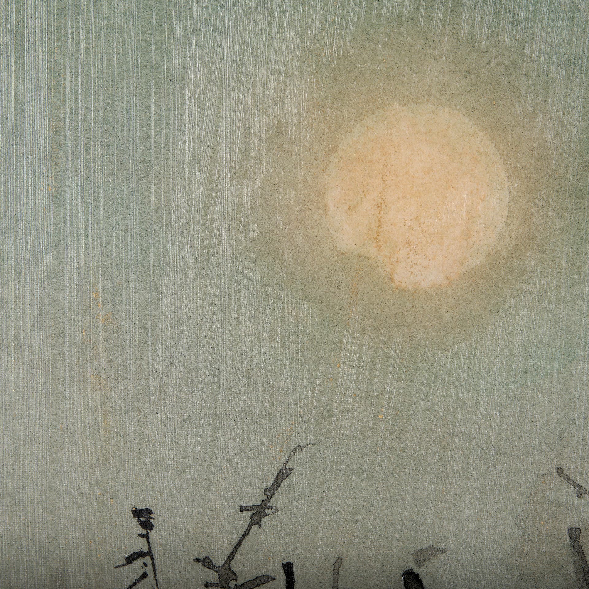Moon Sets, Sun Rises II by Mercana Studio a Hand Embellished Textured Canvas — product photograph
