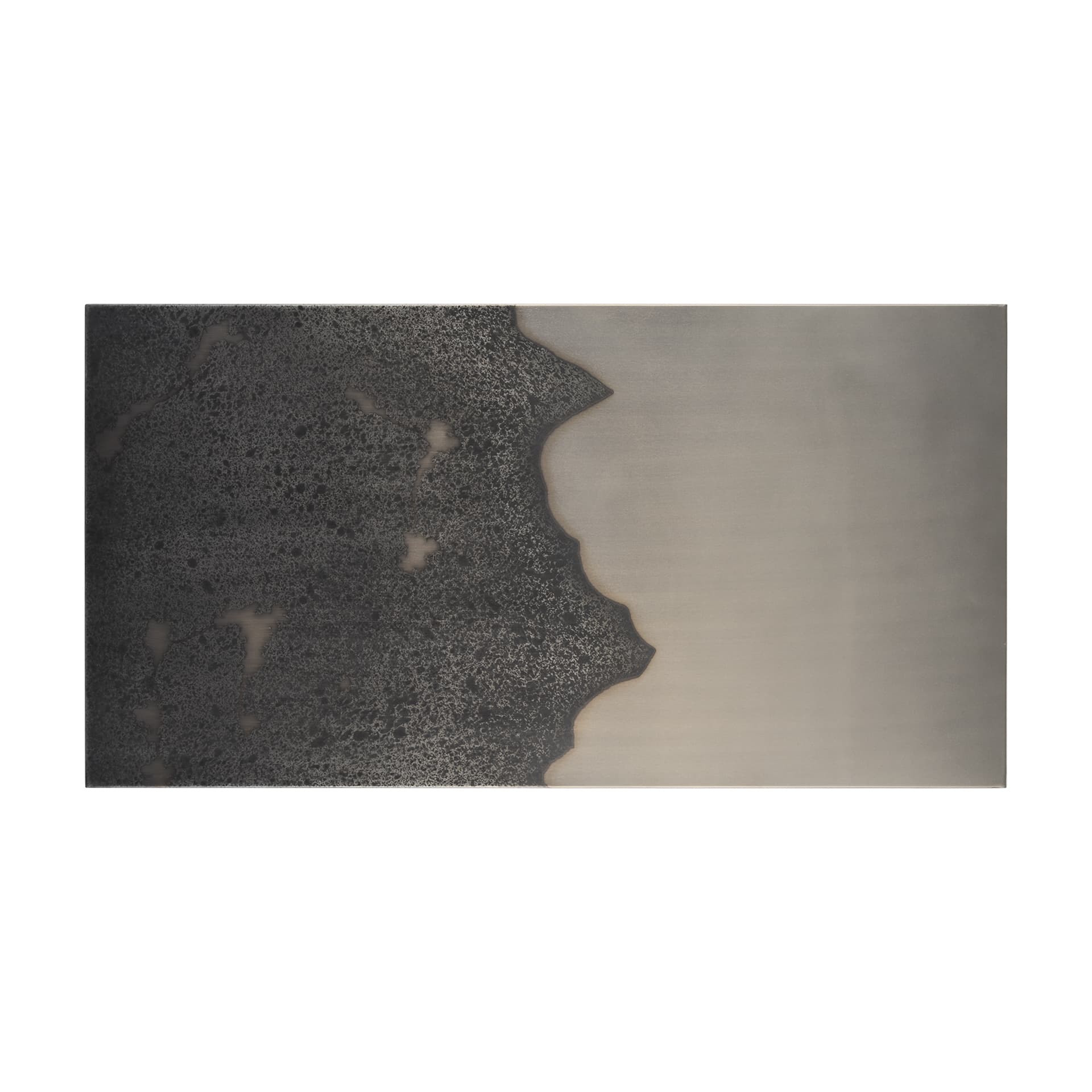 Raum Painted Monochrome w/ Acid Wash Metal Wall Art — product photograph