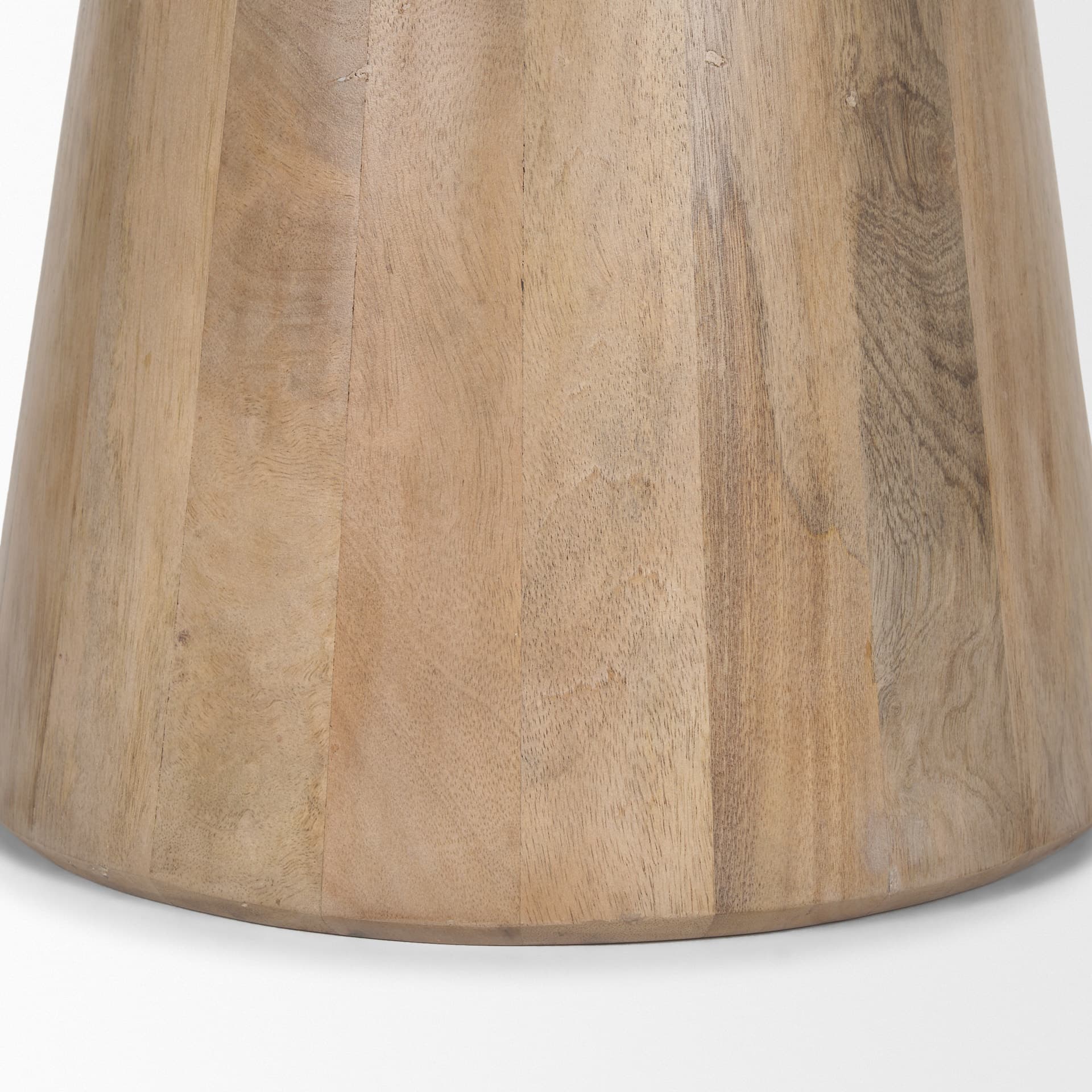 Takoda Light Brown Wood Tapered Drum Accent Table — product photograph