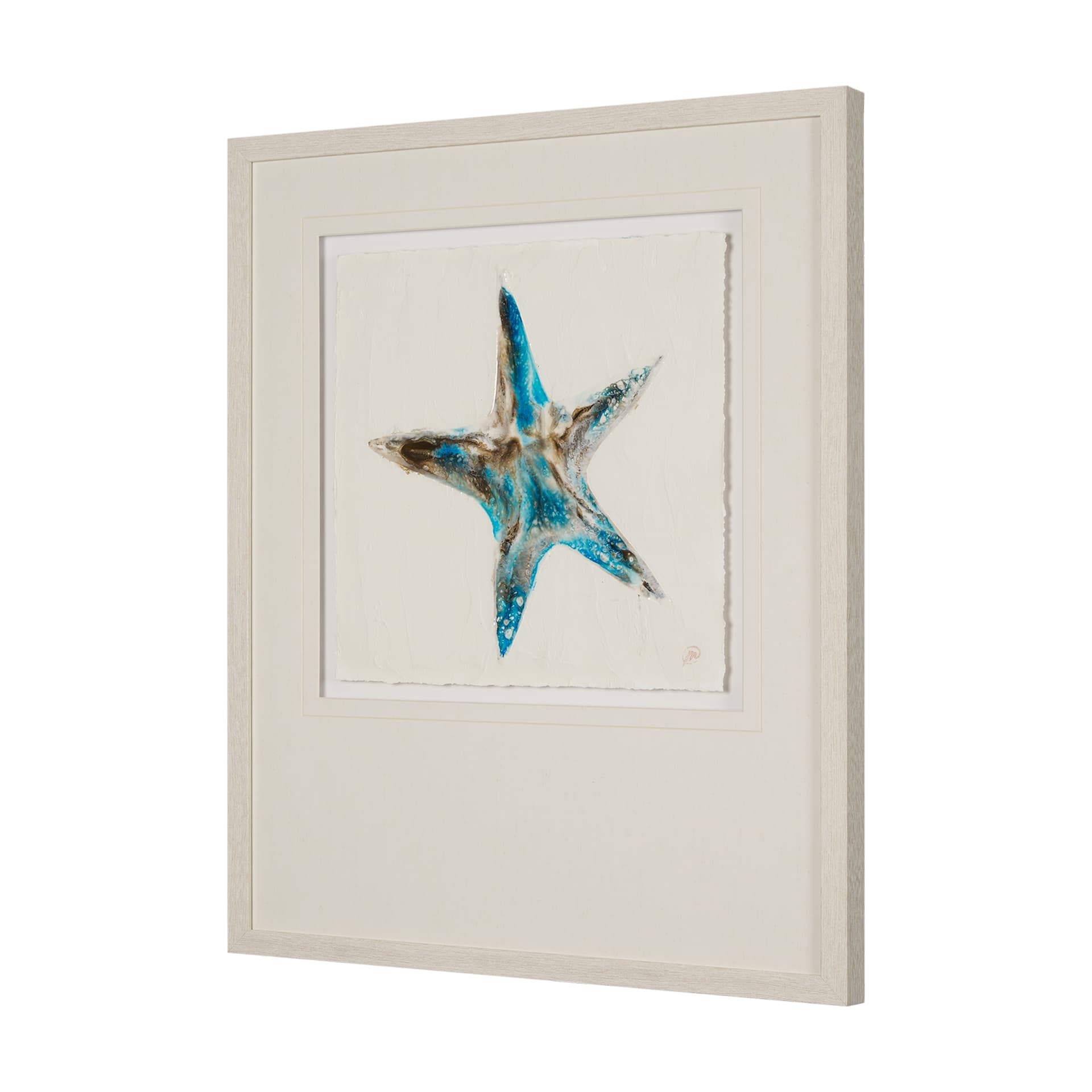 Sea Star by Studio M a handmade Original Framed Artwork under Glass — product photograph