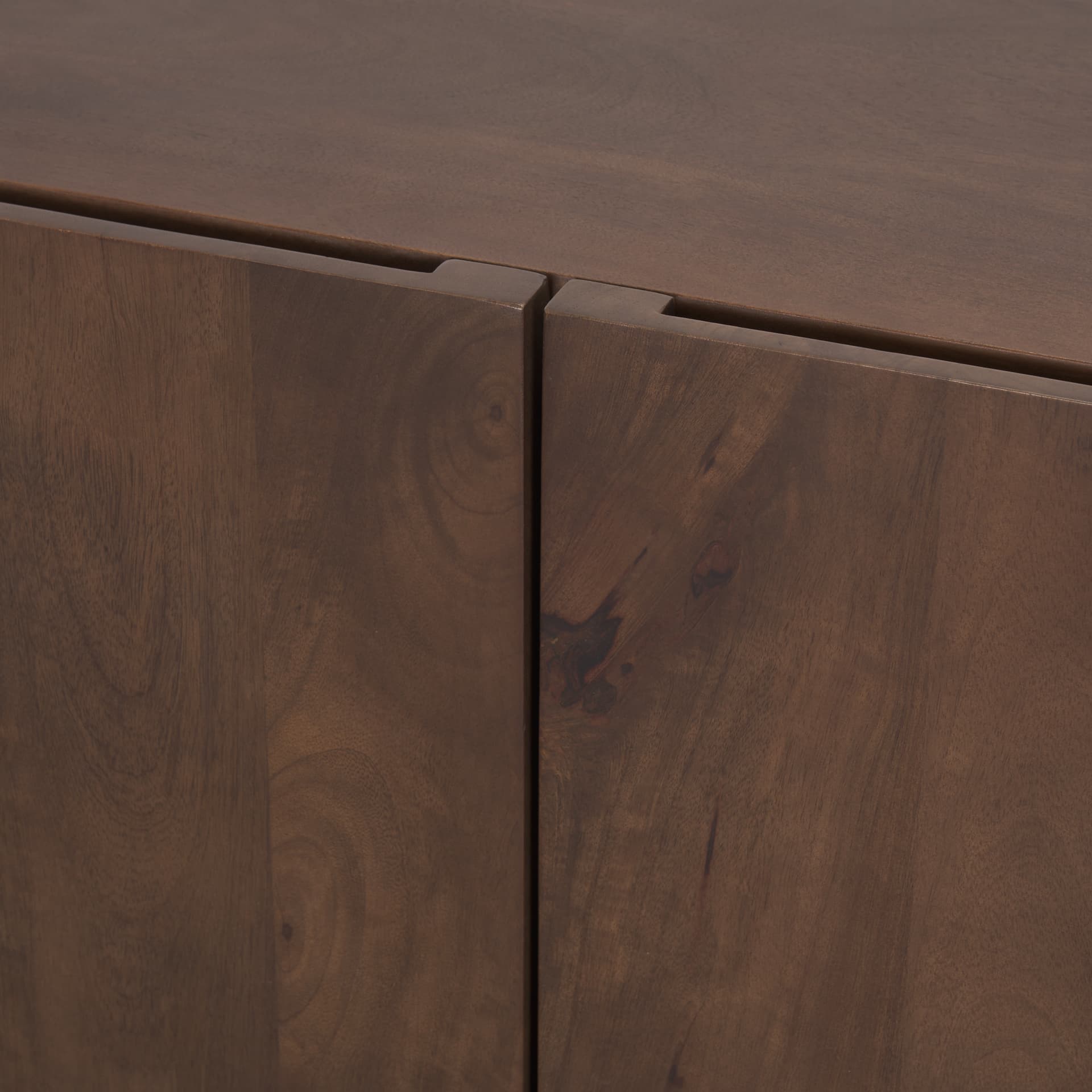 Tammar Brown Wood 4-Door Sideboard — product photograph