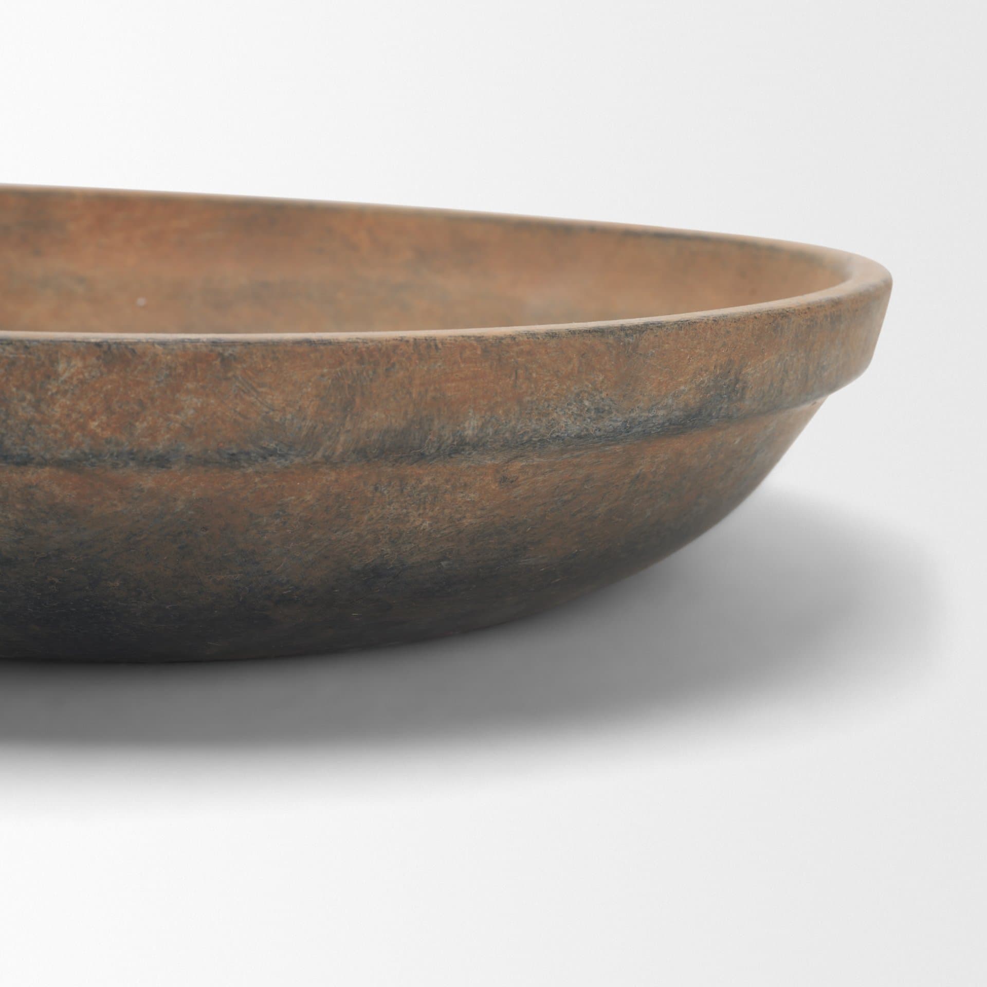 Cotto Round w/ Handles Weathered Terracotta Decorative Bowl — product photograph