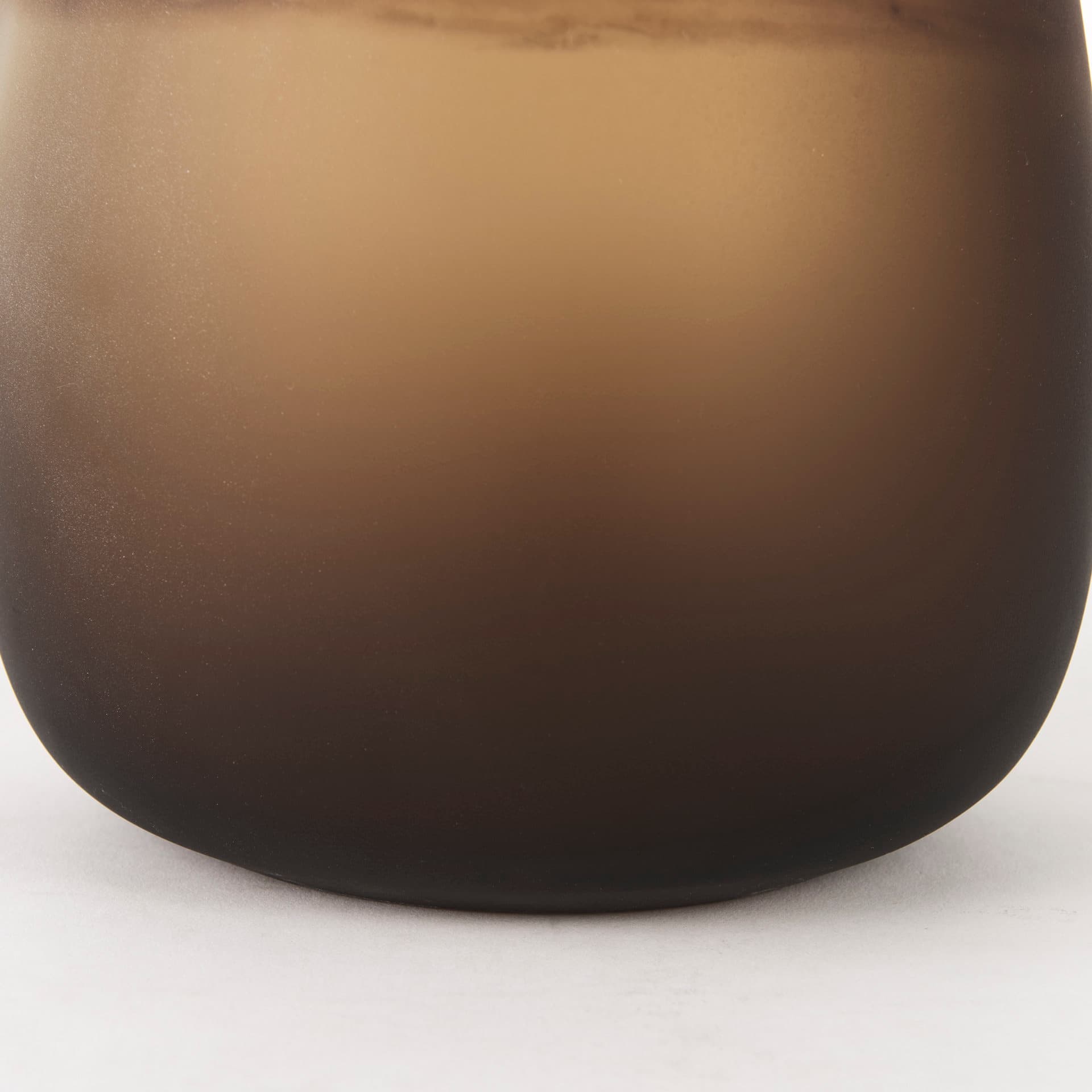 Pyla Large Yellow/Brown Glass Sand Dune Inspired Vase — product photograph