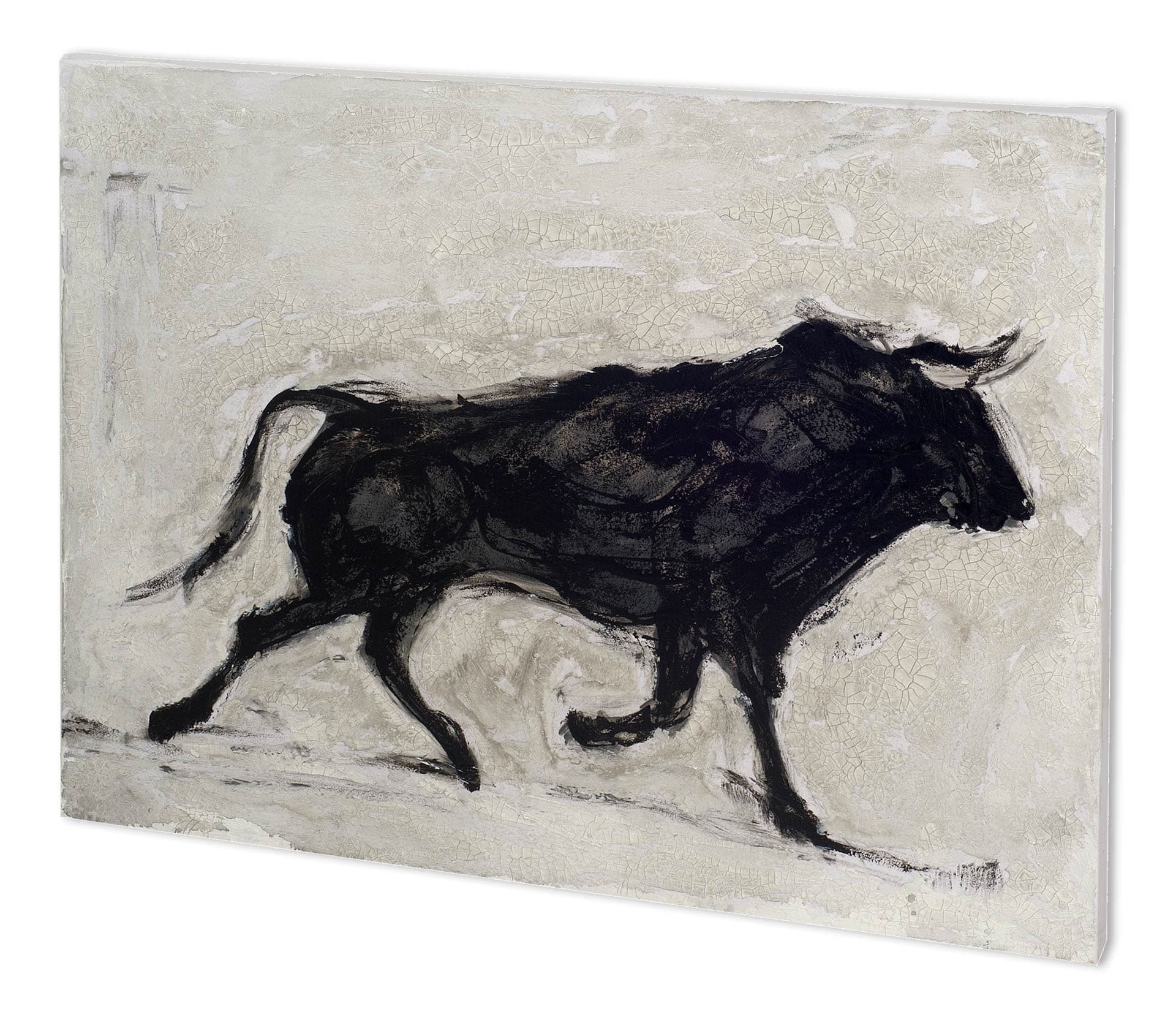 Toro II by Ethan Harper a Hand Embellished Textured Canvas — product photograph