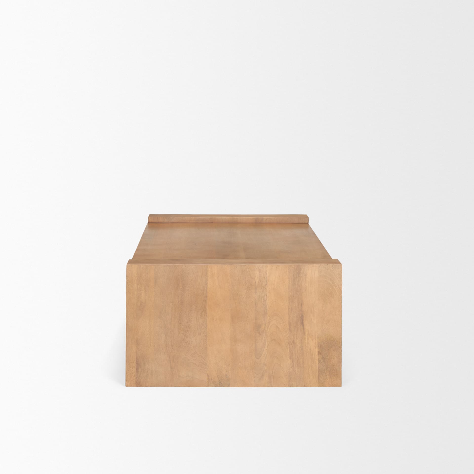 Wesson Light Brown Wood Rectangular Coffee Table — product photograph