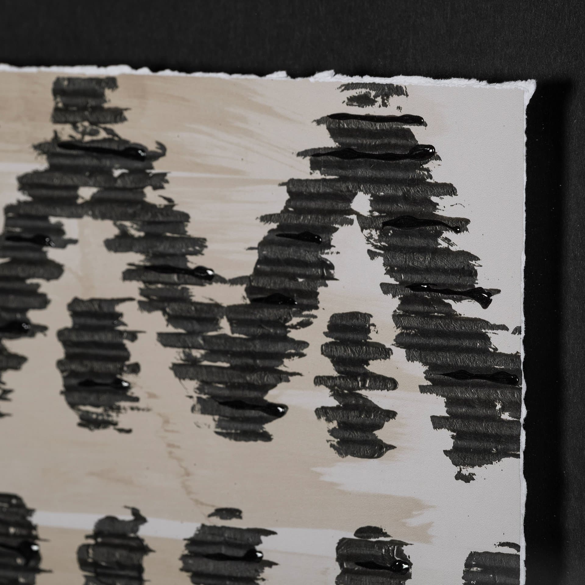 Wool and Silk I by Tom Reeves a Hand Embellished Textured Framed Art Print Matted under Glass — product photograph