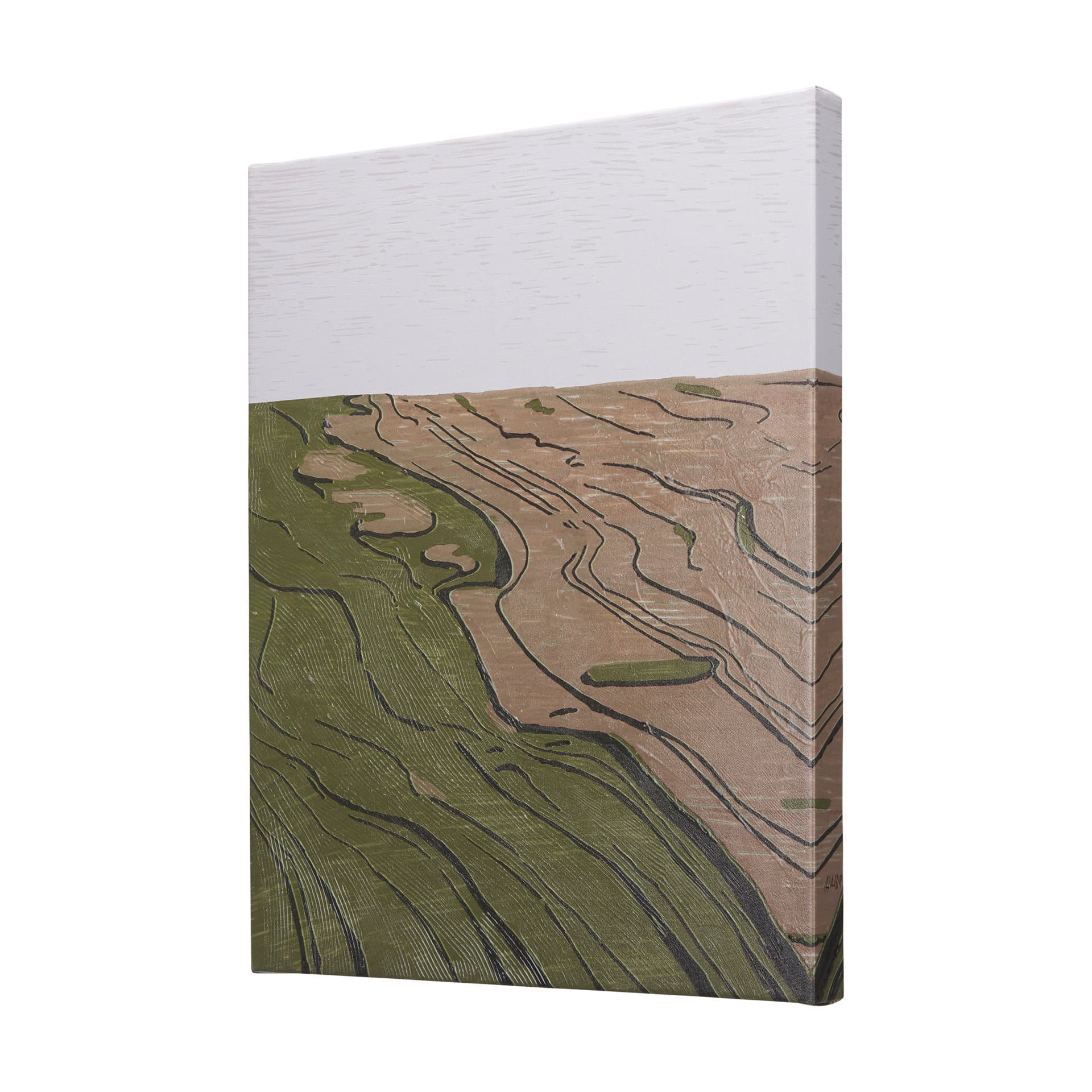 Farmland Spring I by Mercana Studio a Hand Embellished Textured Canvas — product photograph