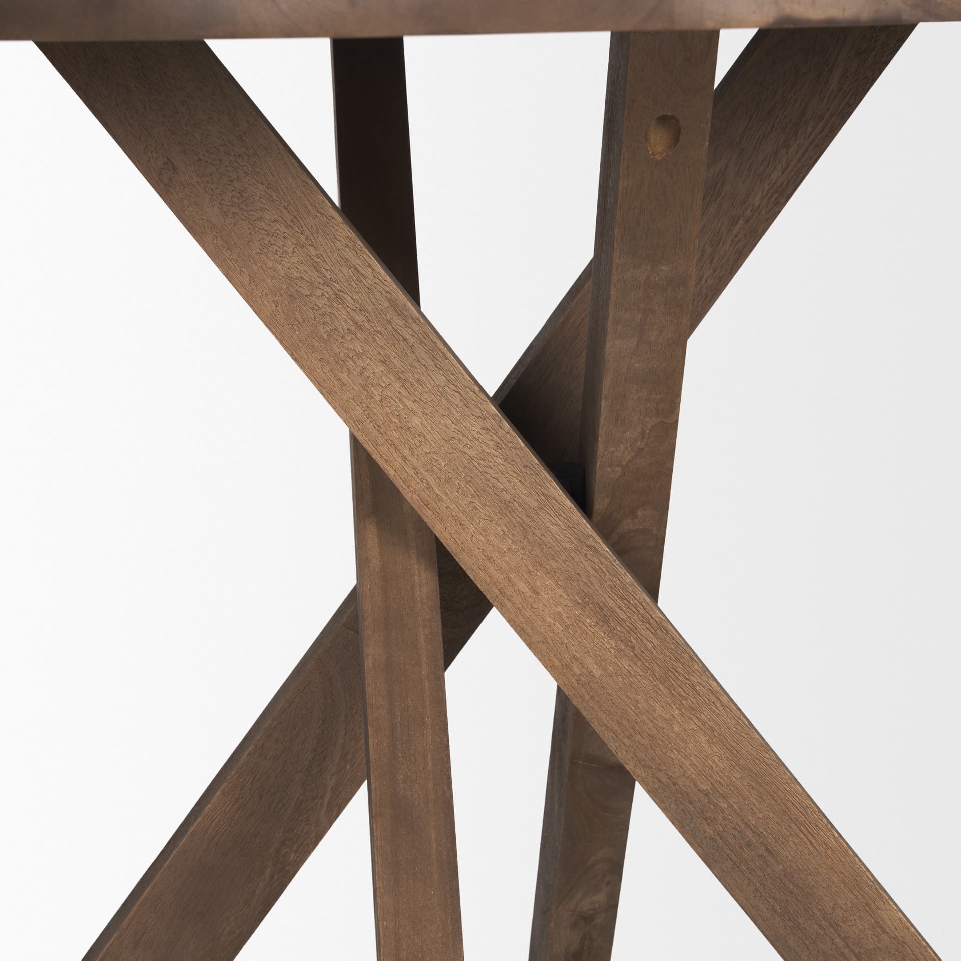 Solana Medium Brown Wood Foyer Table — product photograph