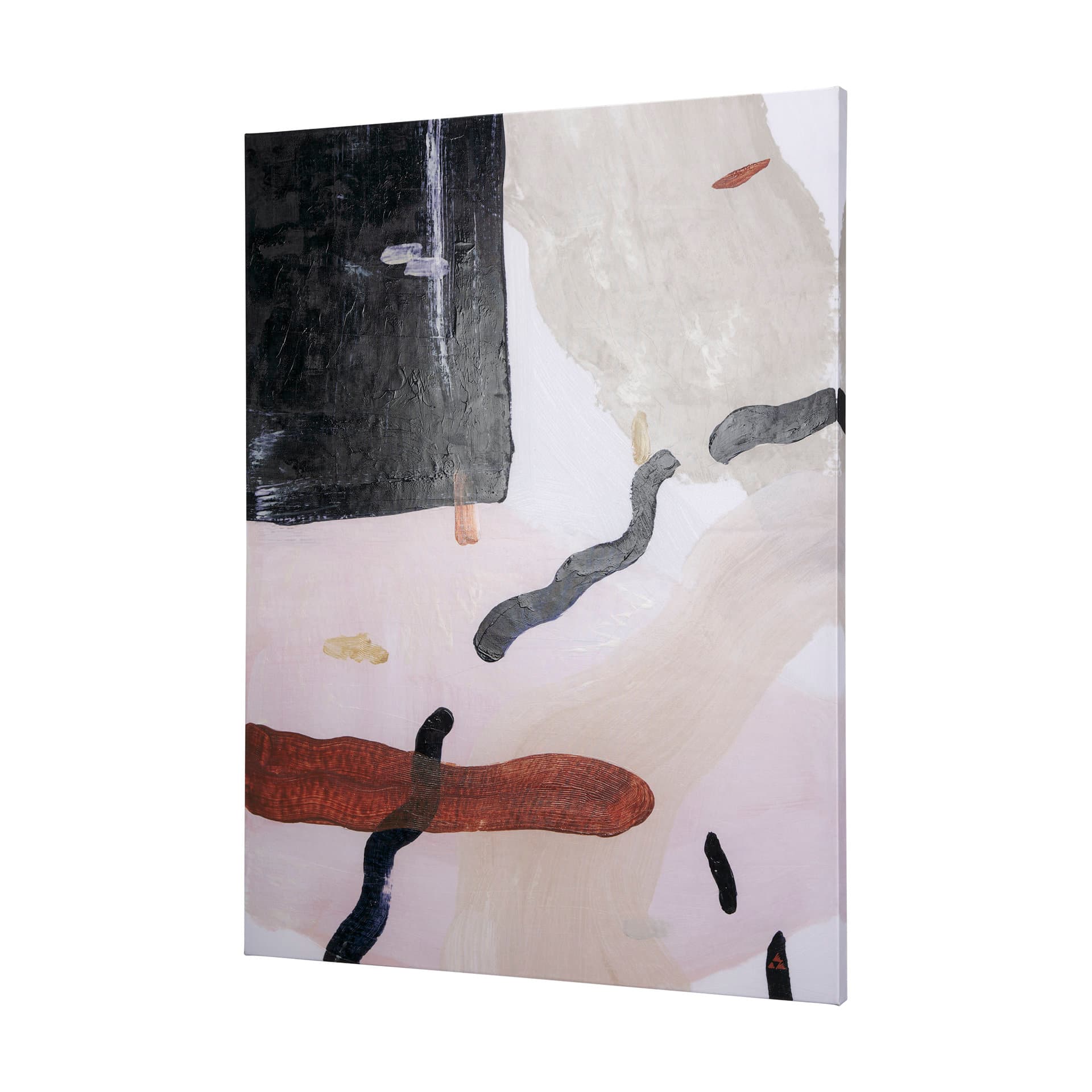 Color Blocks I by Mercana Studio a Hand Embellished Textured Canvas — product photograph