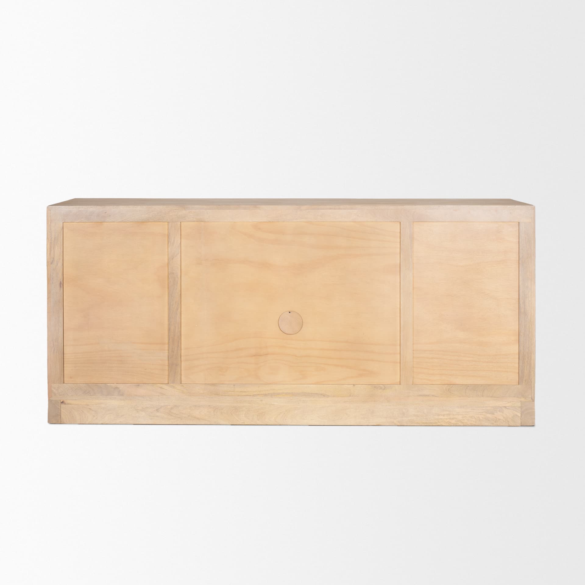 Suri Light Brown Wood w/ Glass Doors Sideboard — product photograph