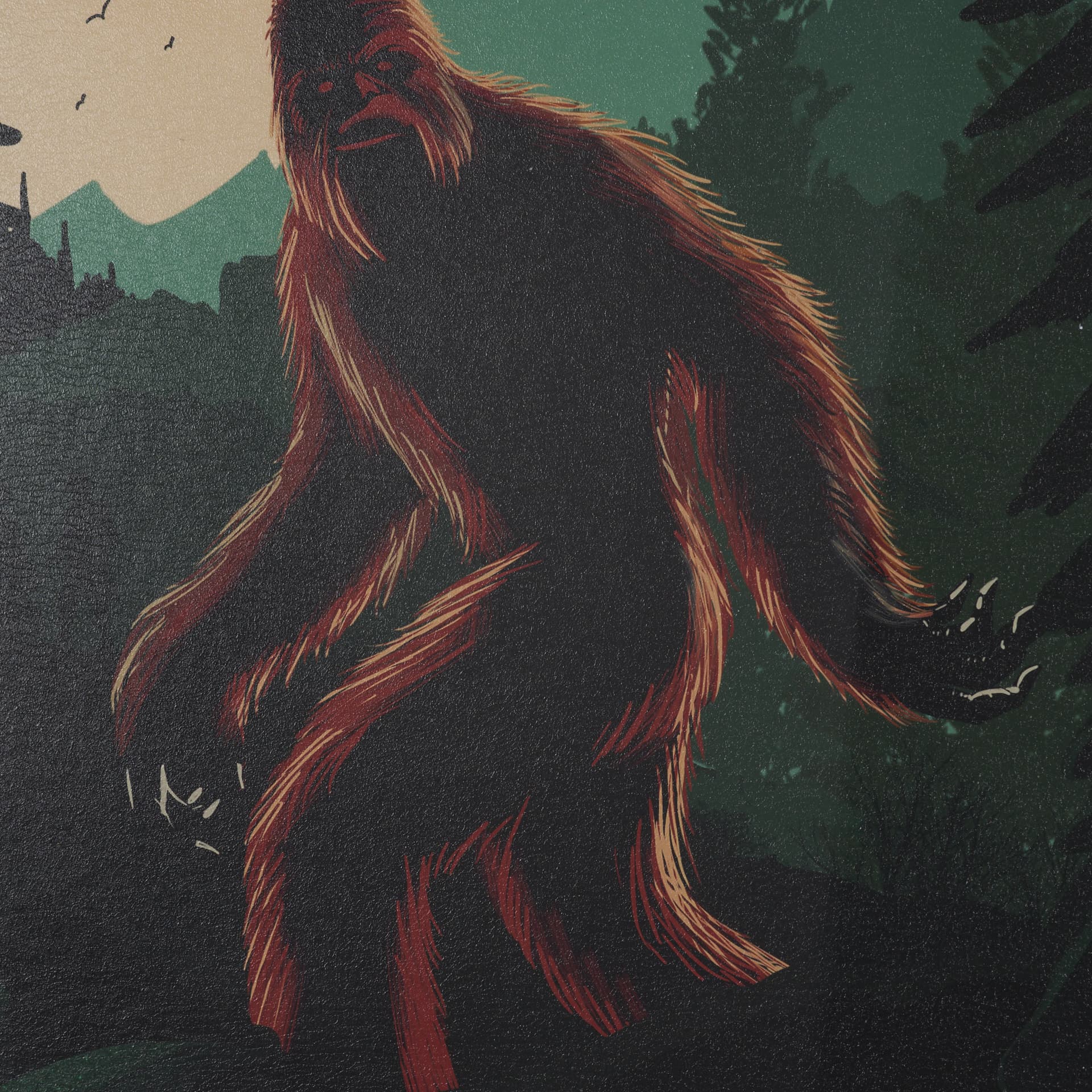 Cryptid Tourism I by Omar Escalante Textured Framed Artwork Matted under Glass — product photograph