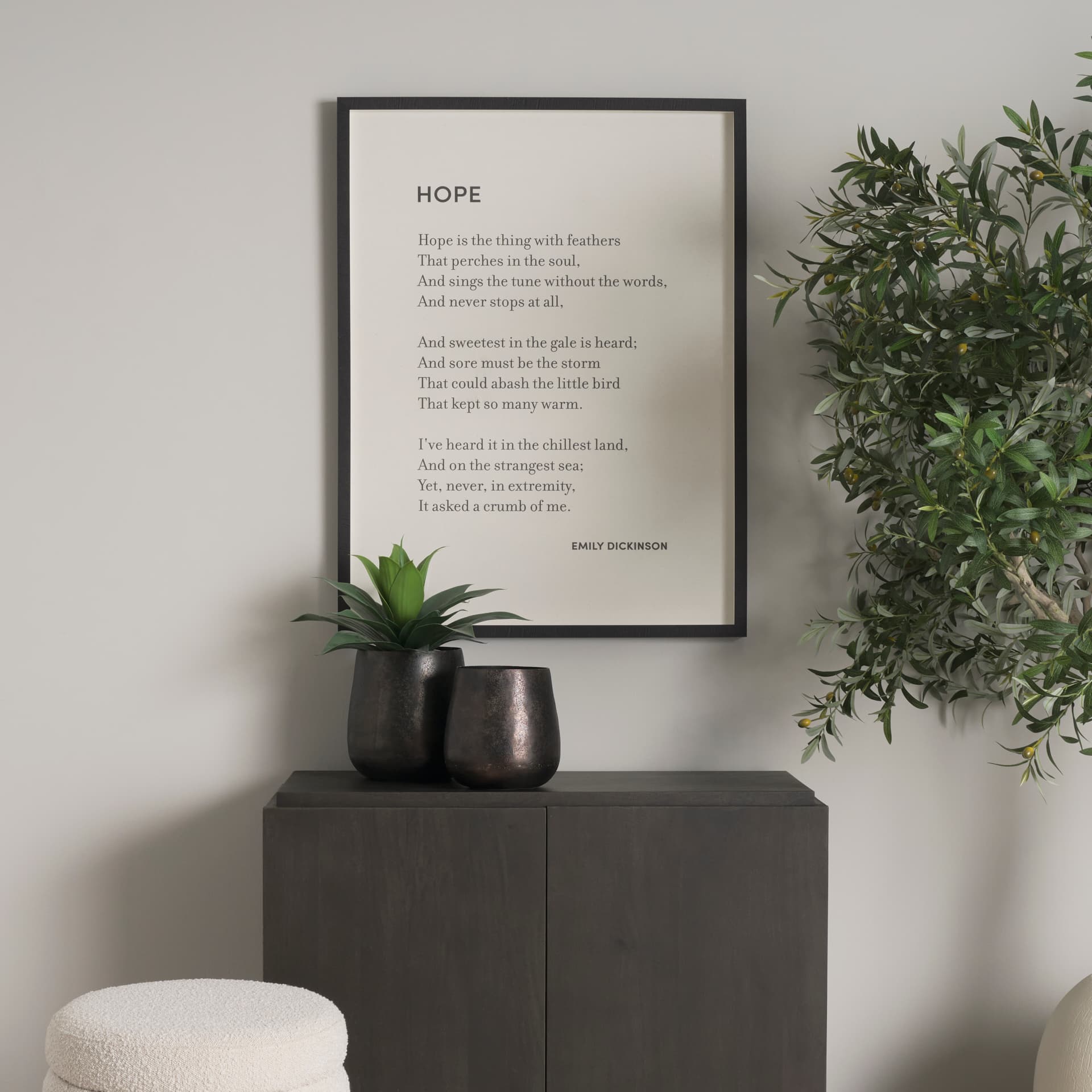 Hope by Mercana Studio a Hand Embellished Framed Art Print Matted under Glass — product photograph