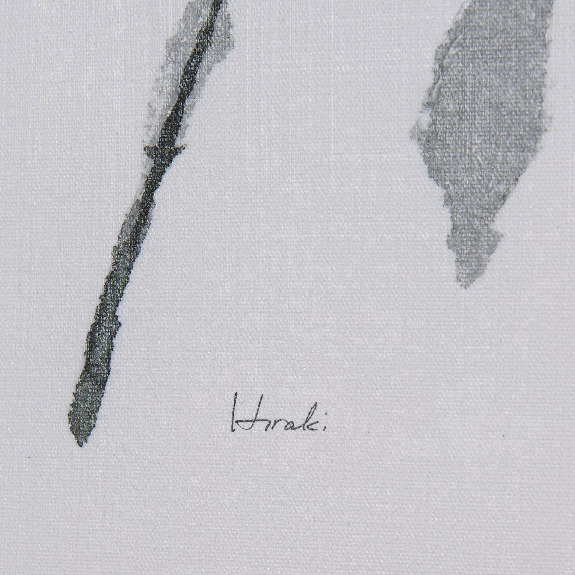 Leaf Shadow I by Mercana Studio a Hand Embellished Textured Canvas — product photograph