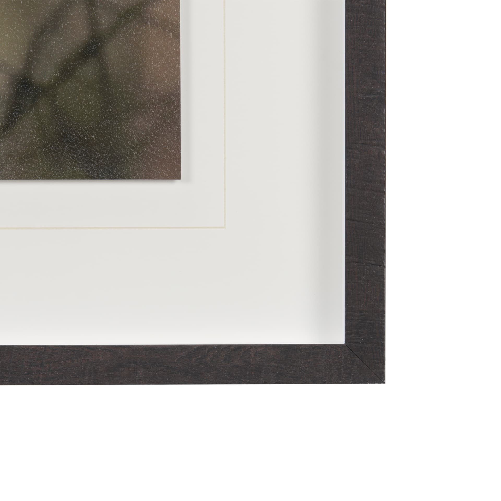 Forest Owl by Chad Mackay a Hand Embellished Textured Framed Photo Art Print Matted under Glass — product photograph