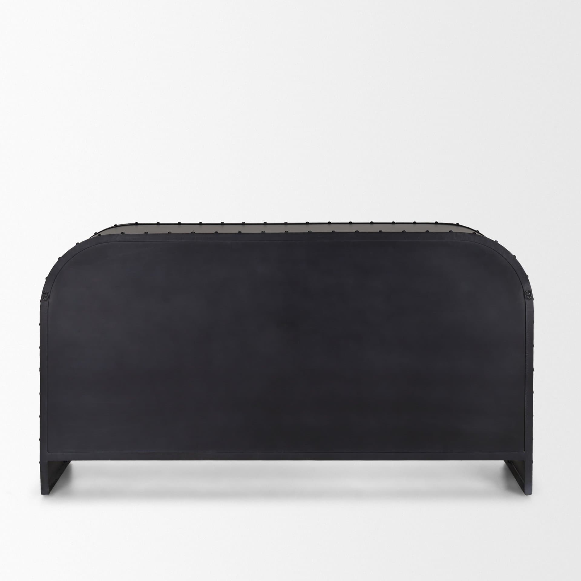 Gehry I 62.3x16.5 Black Metal Frame w/Wood Accent 4 Cabinet Door Two Drawer Sideboard — product photograph