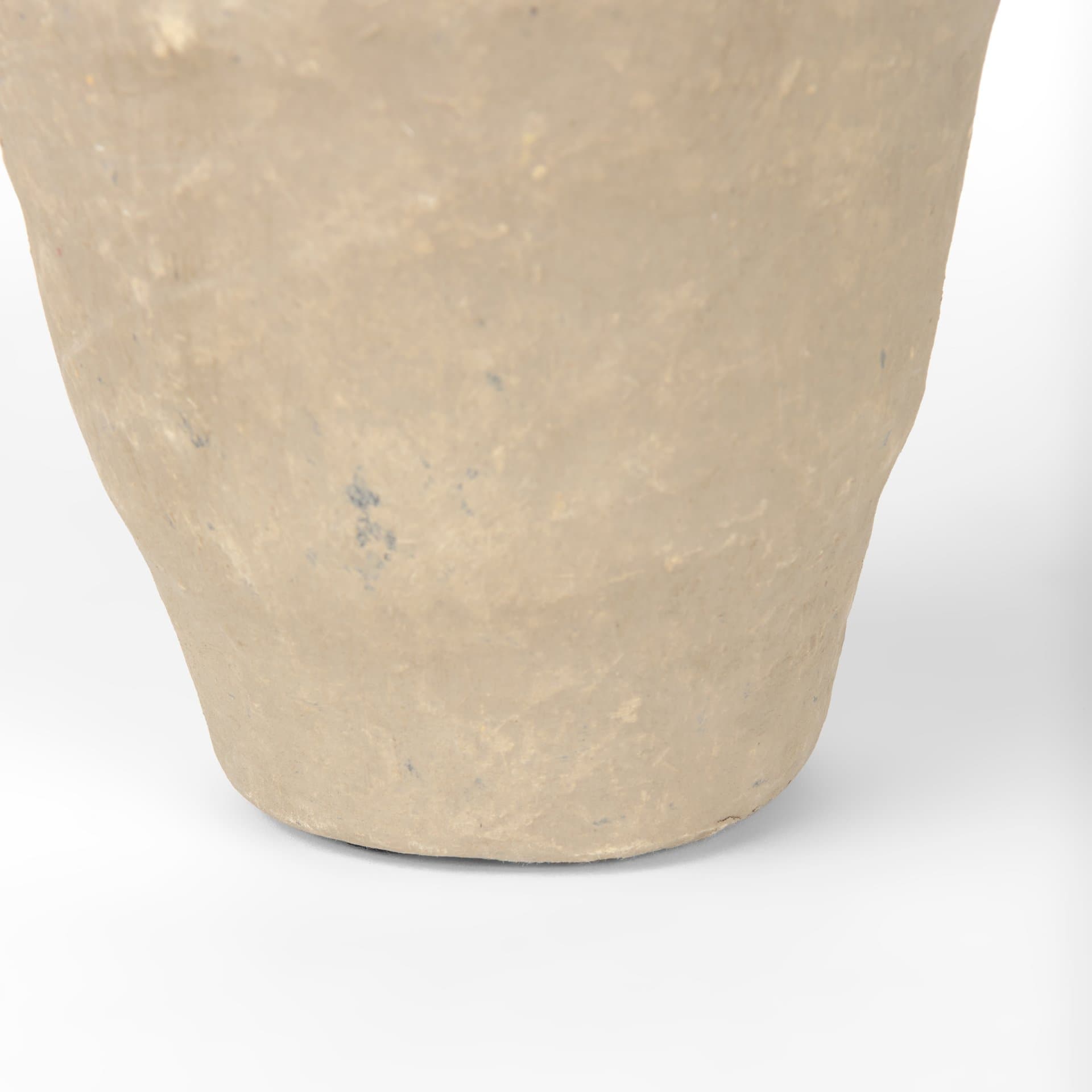 Rundal Small Gray Paper Mache Vase — product photograph