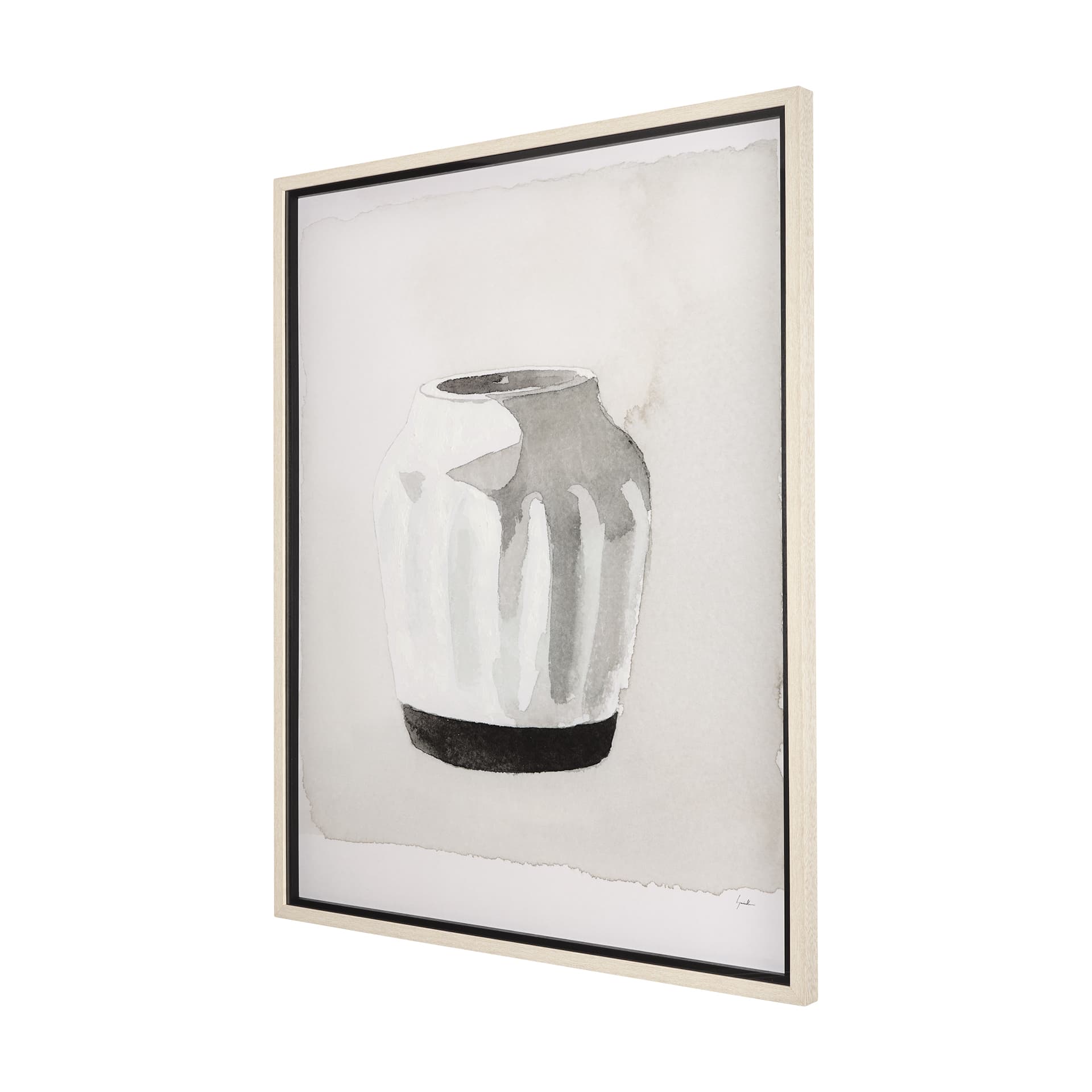 VesseII by Mercana Studio a Hand Embellished Textured Framed Art Print Matted under Glass — product photograph