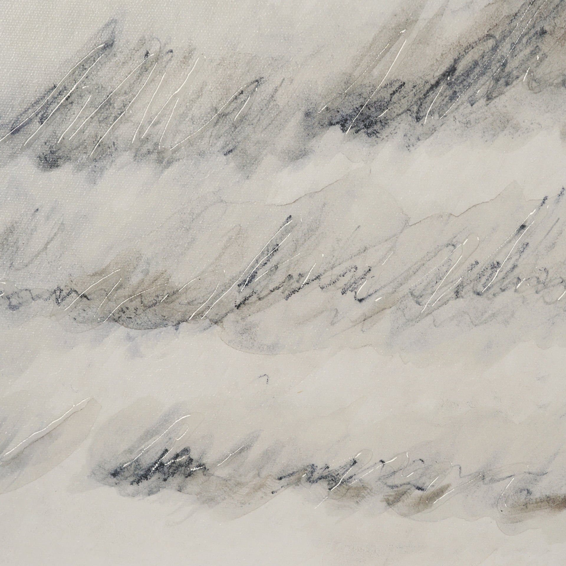 Message II by Mercana Studio Hand-Embellished Textured Framed Canvas Artwork — product photograph