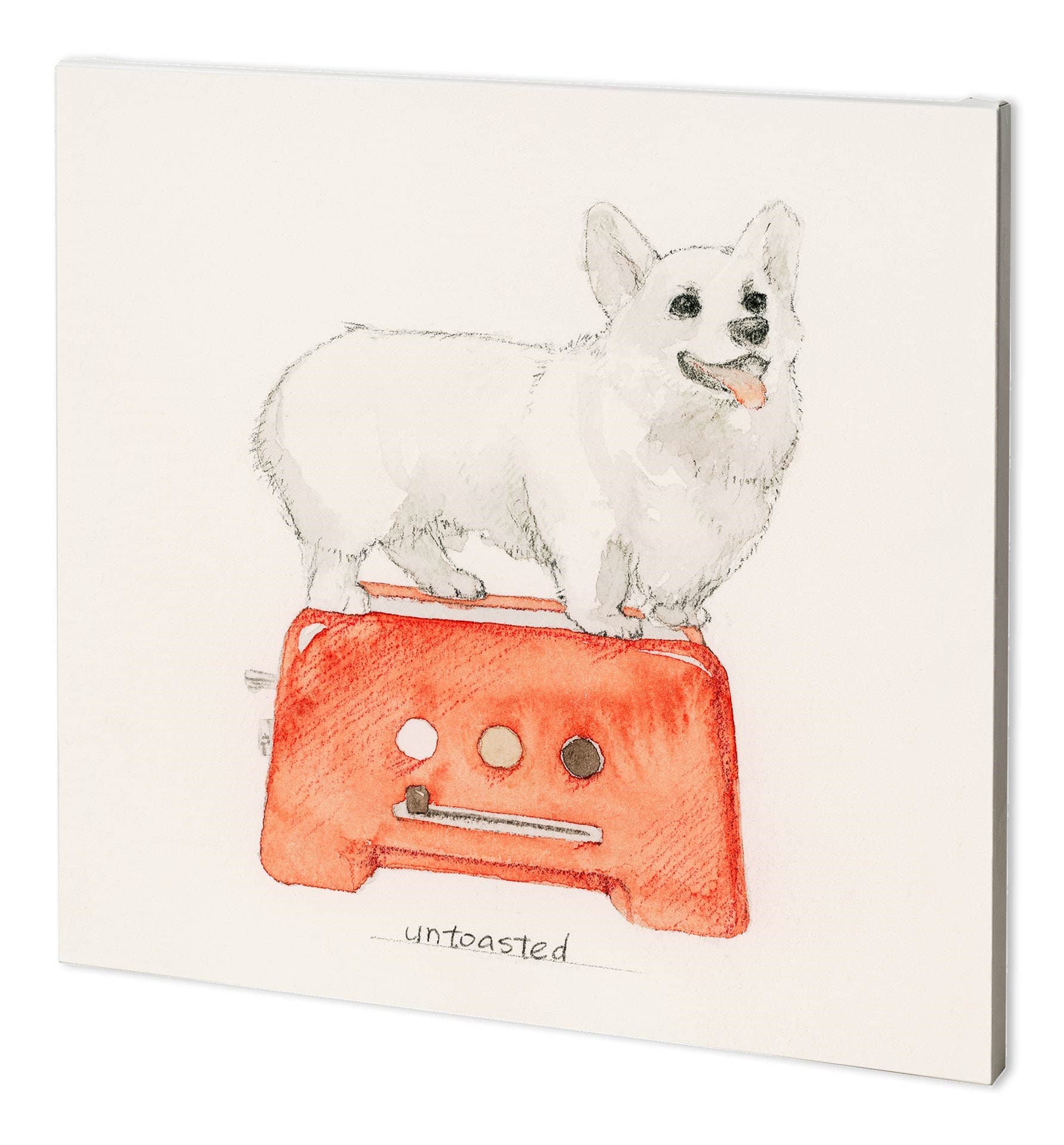 Corgi's Backery I by Mercana Studio a Hand Embellished Textured Canvas — product photograph