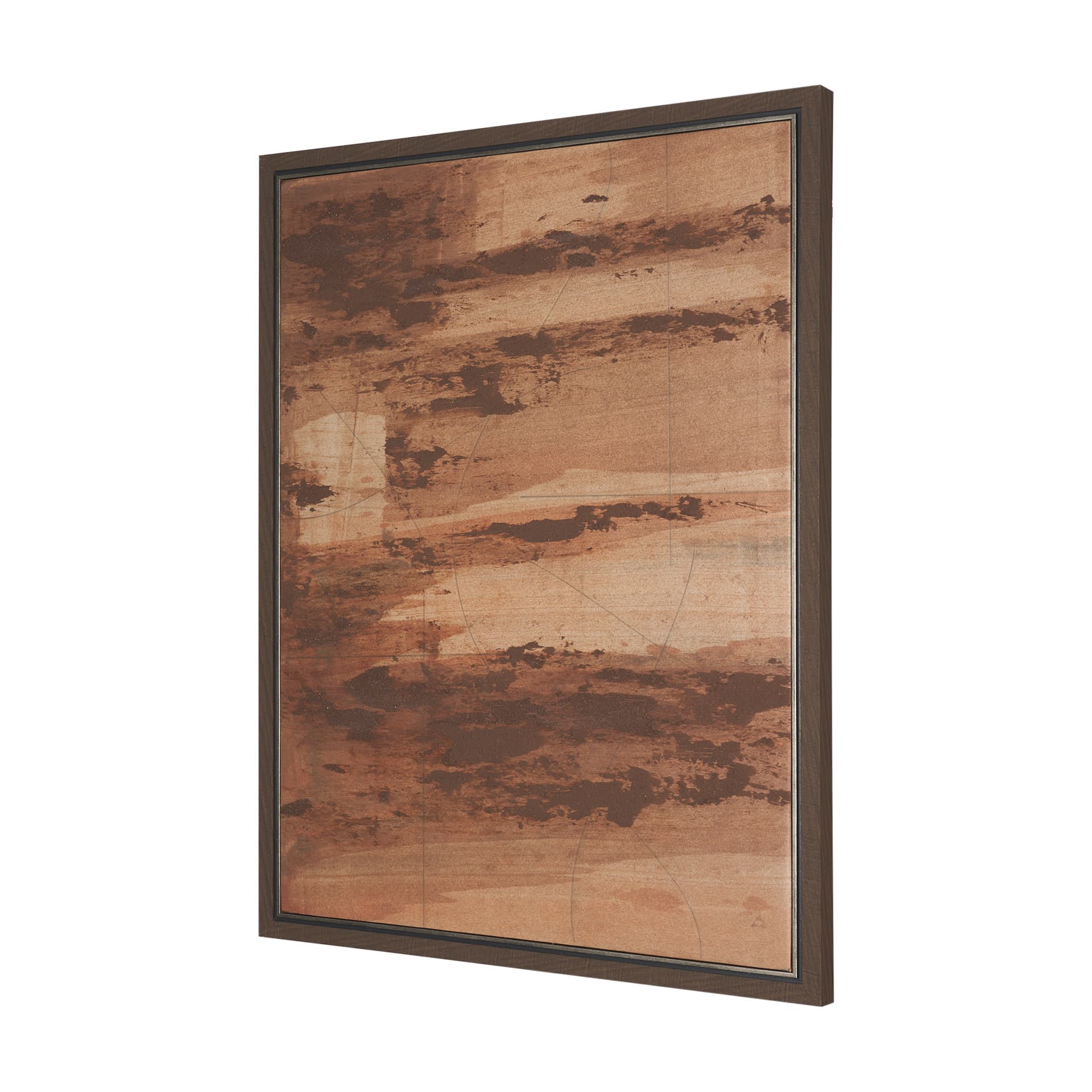 Ochre by Mercana Studio a Hand Embellished Textured Framed Canvas — product photograph