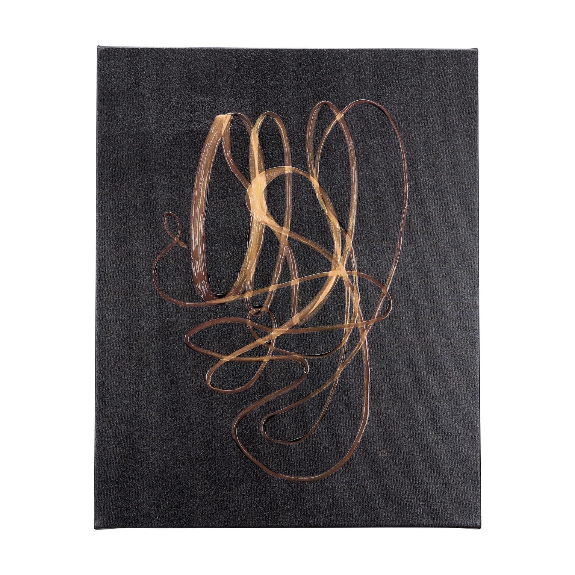 Lines V by Mercana Studio a Hand Embellished Textured Canvas — product photograph