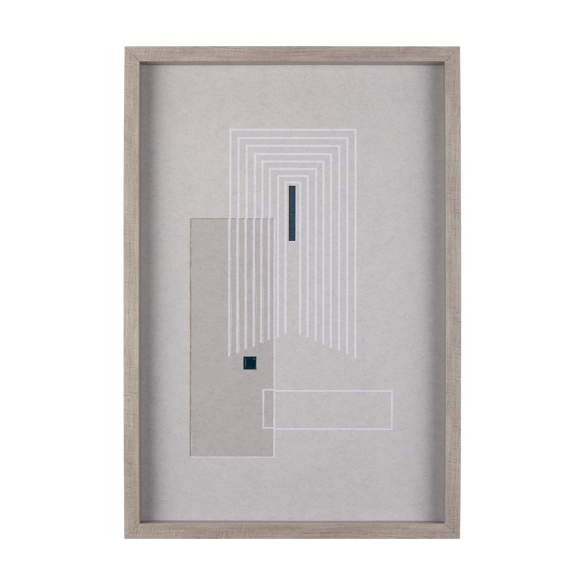 Balance V by Mercana Studio a Hand Embellished Textured Framed Art Print Matted under Glass — product photograph