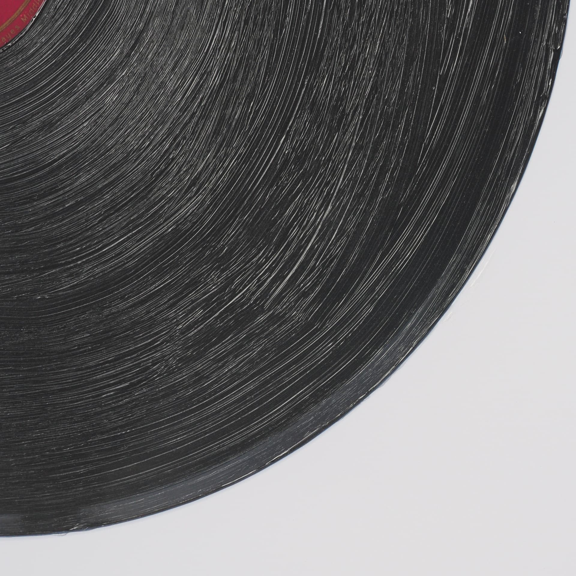 Record by Deborah Revell Hand Embelished Framed Art Print Matted under Glass — product photograph