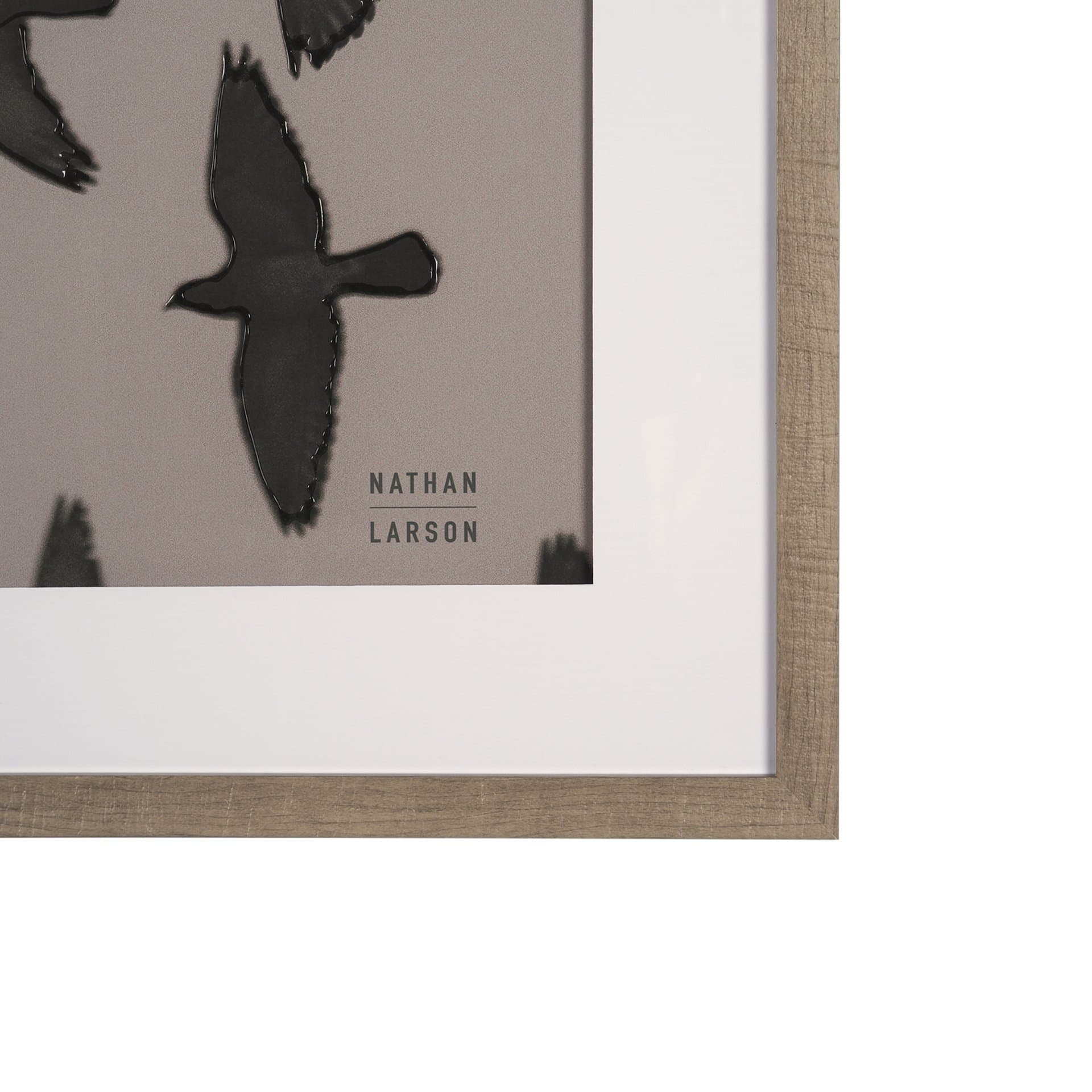 Flock I by Nathan Larson a Hand Embellished Framed Photo Print under Glass — product photograph
