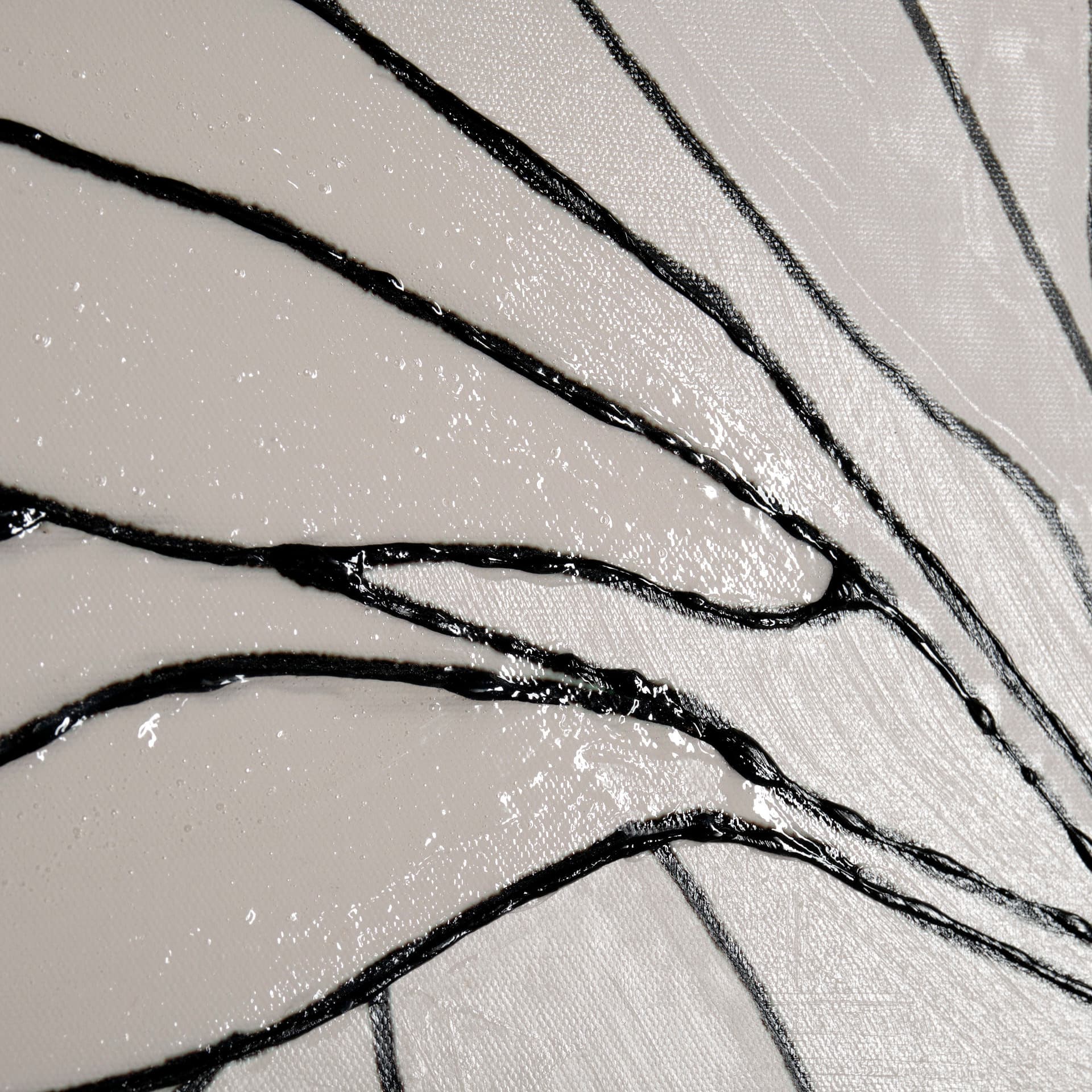 Olive Branch Countour I by Emma Scarvey a Hand Embellished Textured Canvas — product photograph