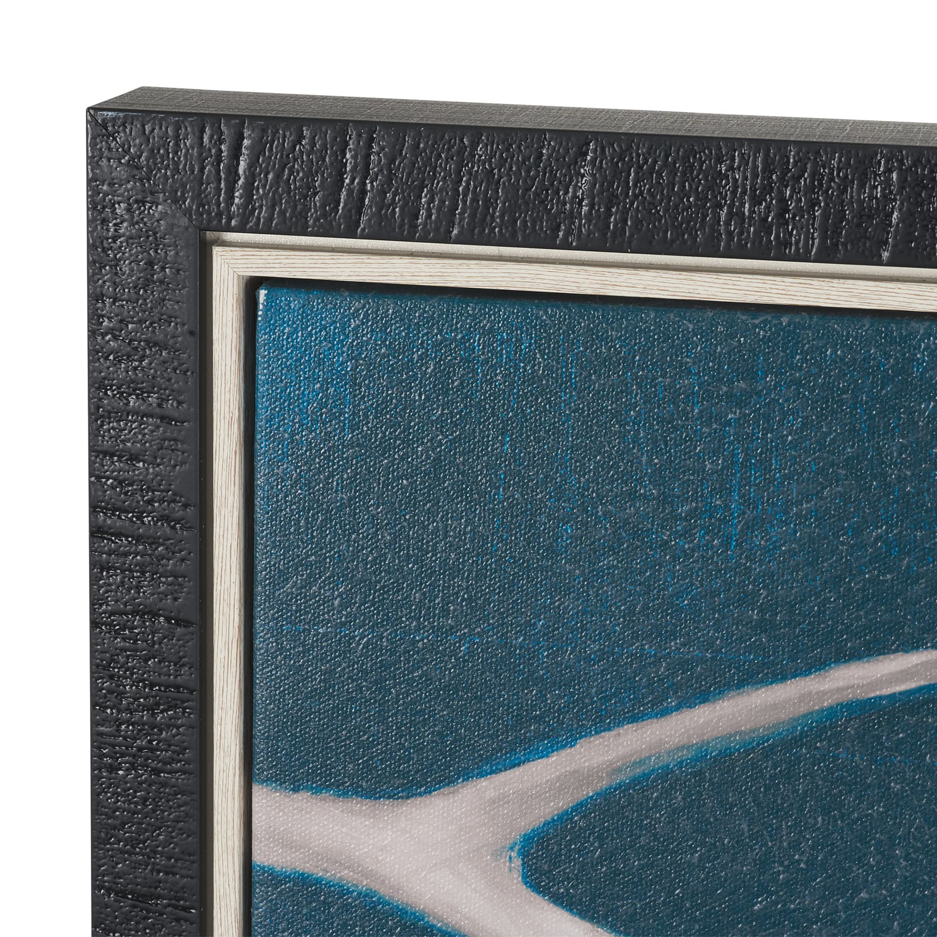 Eucalyptus II by Julianne Marcoux Hand-Embellished Textured Framed Canvas Artwork — product photograph